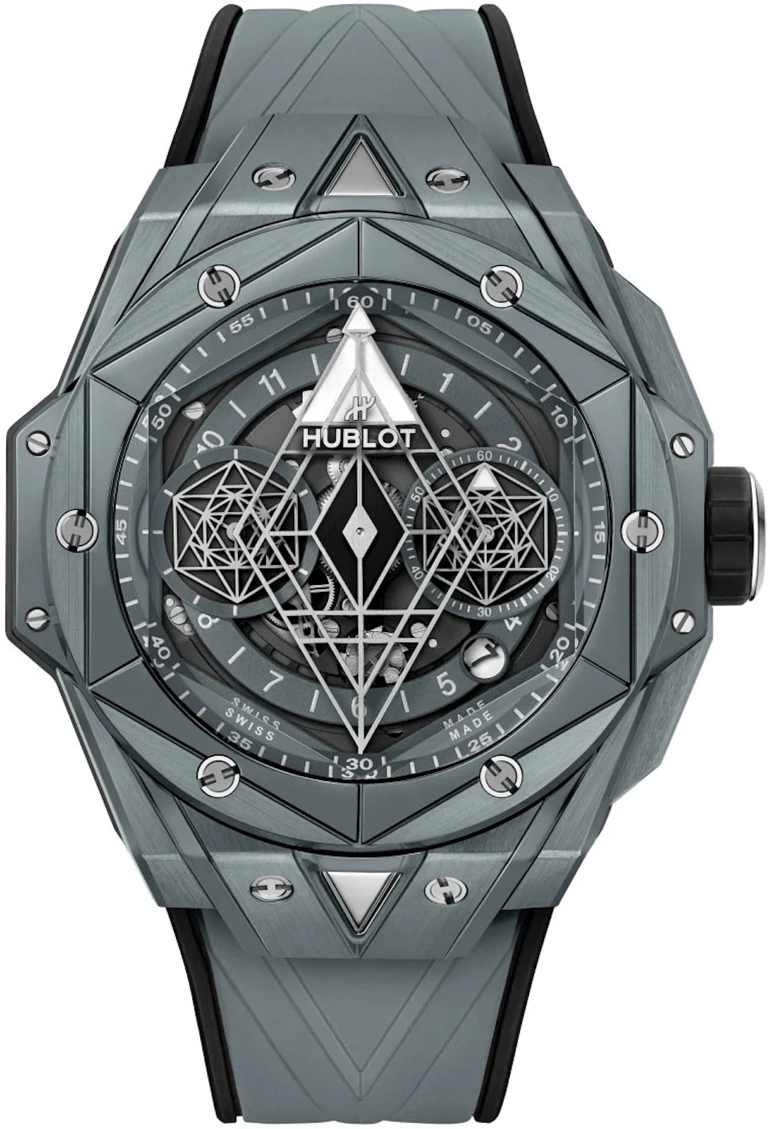 Hublot Big Bang Sang Bleu II Grey Ceramic Mens Watch