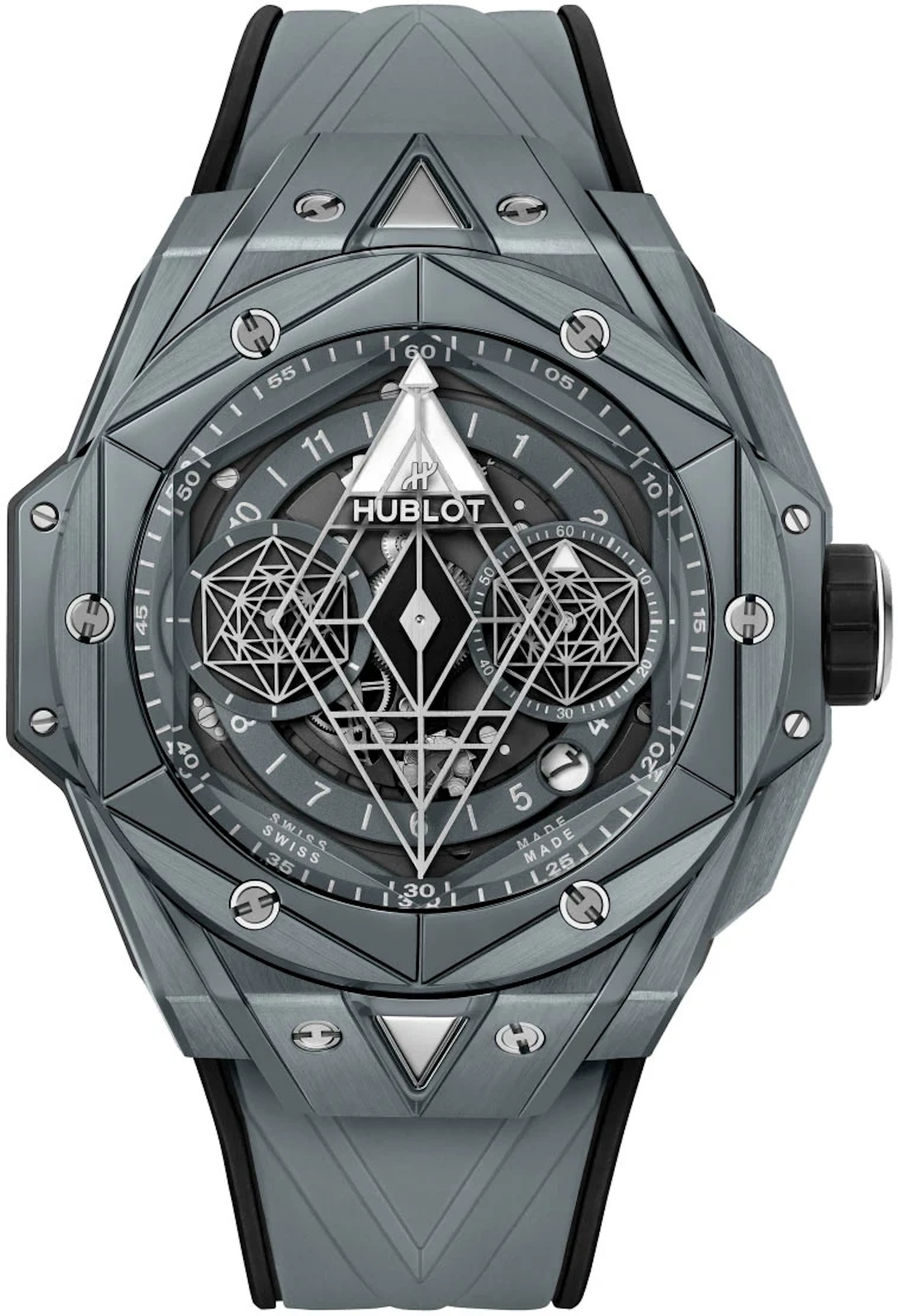 Hublot Big Bang Sang Bleu II Grey Ceramic Mens Watch