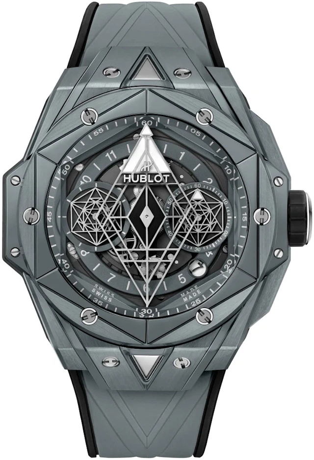 Hublot Big Bang Sang Bleu II Grey Ceramic Mens Watch