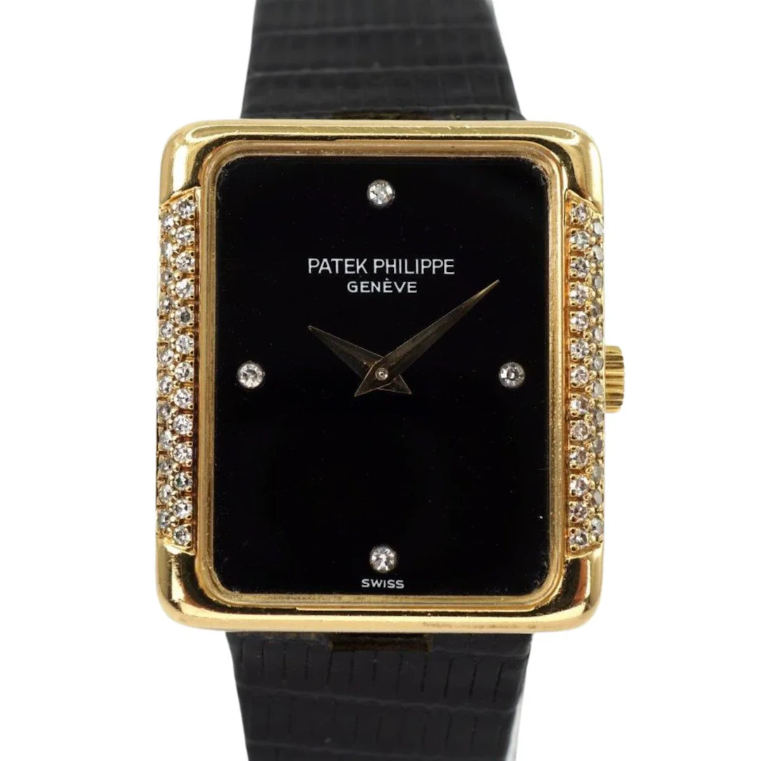 Patek Philippe Haute Joaillerie Diamond-Set 18K Yellow Gold Onyx Dial