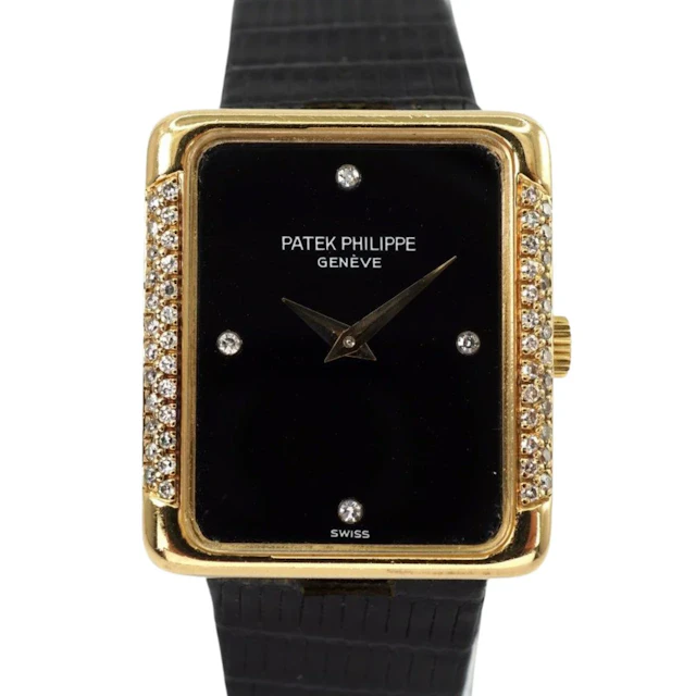 Patek Philippe Haute Joaillerie Diamond-Set 18K Yellow Gold Onyx Dial