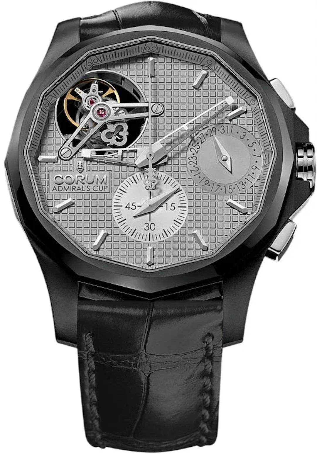 Corum Admirals Cup Seafender Tourbillon Black Titanium Men's Watch