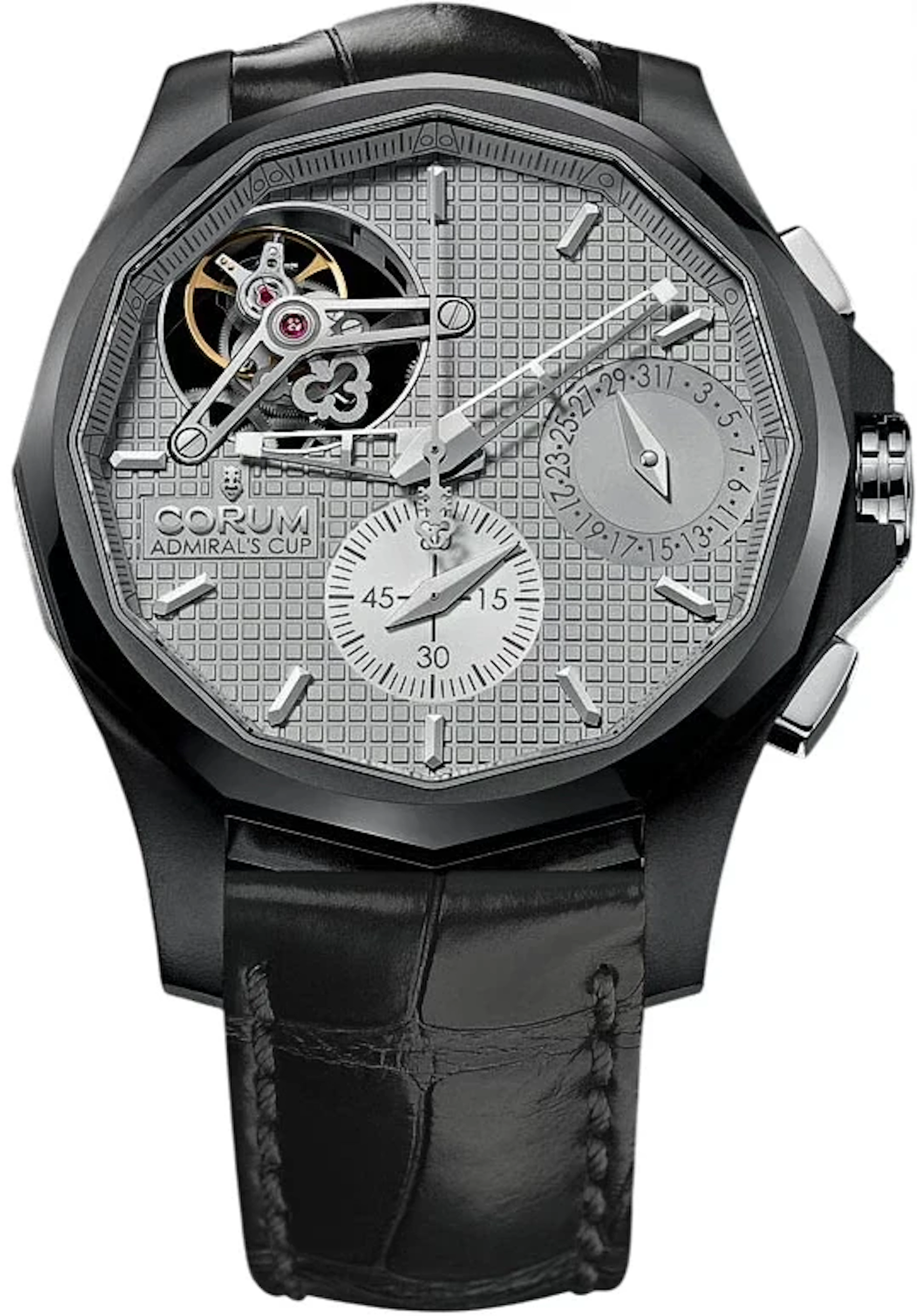 Corum Admirals Cup Seafender Tourbillon Black Titanium Men's Watch
