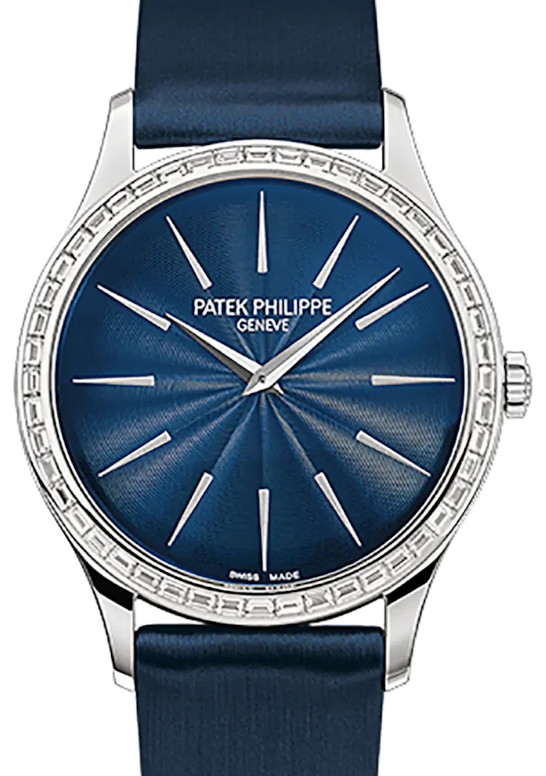 Patek Philippe Calatrava 18K White Gold & Diamond Lady’s Watch