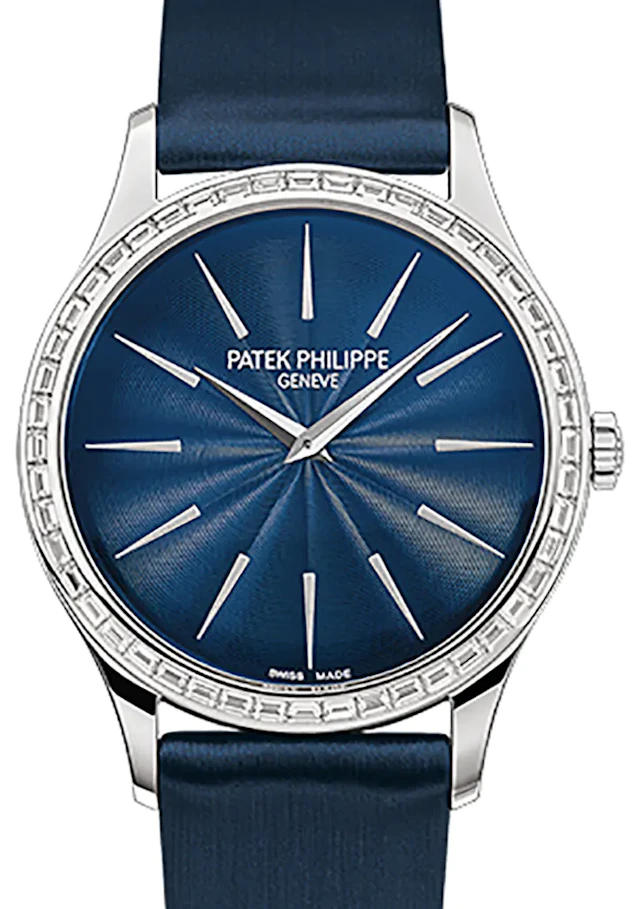 Patek Philippe Calatrava 18K White Gold & Diamond Lady’s Watch