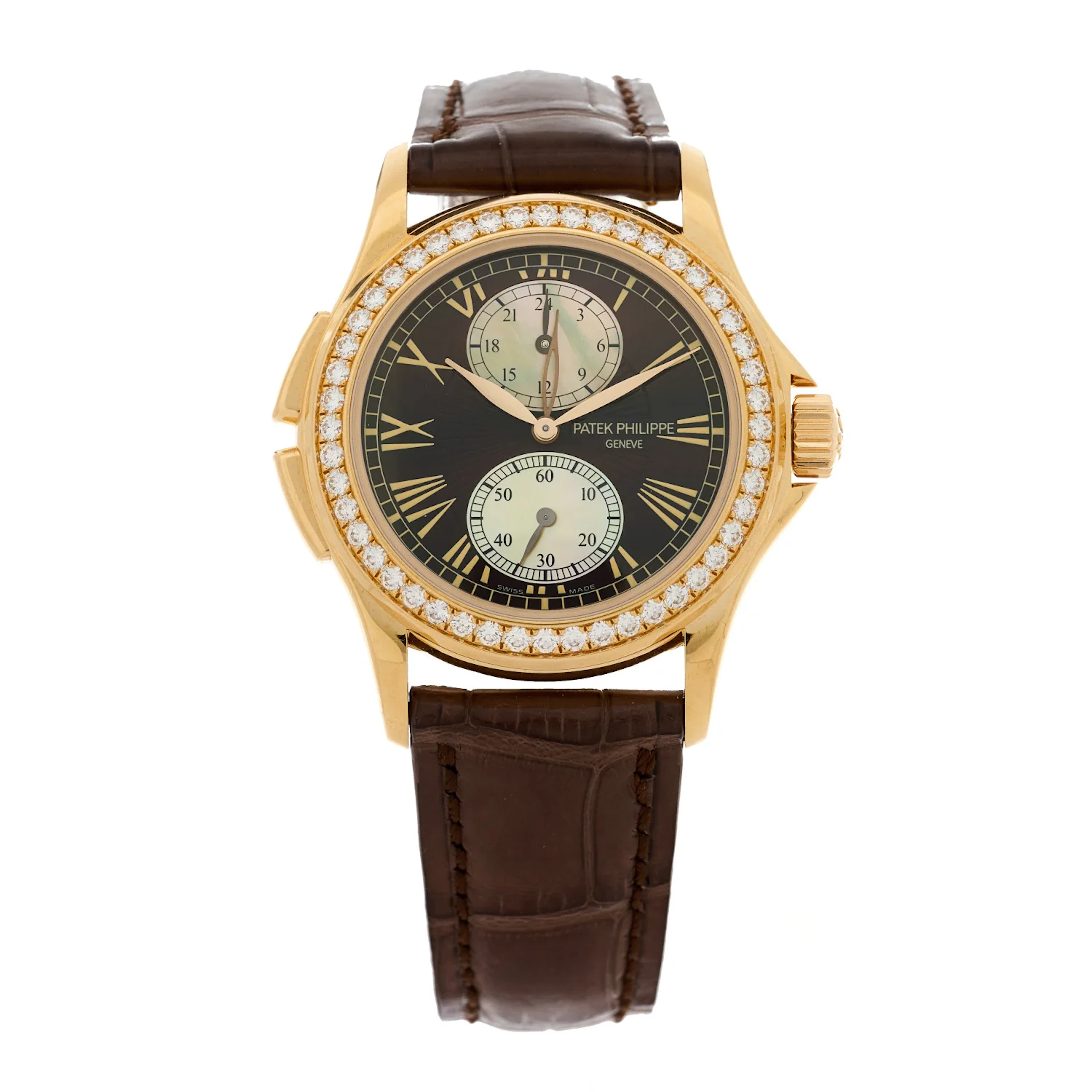 Patek Philippe Complications 18K Rose Gold & Diamonds Ladies Watch