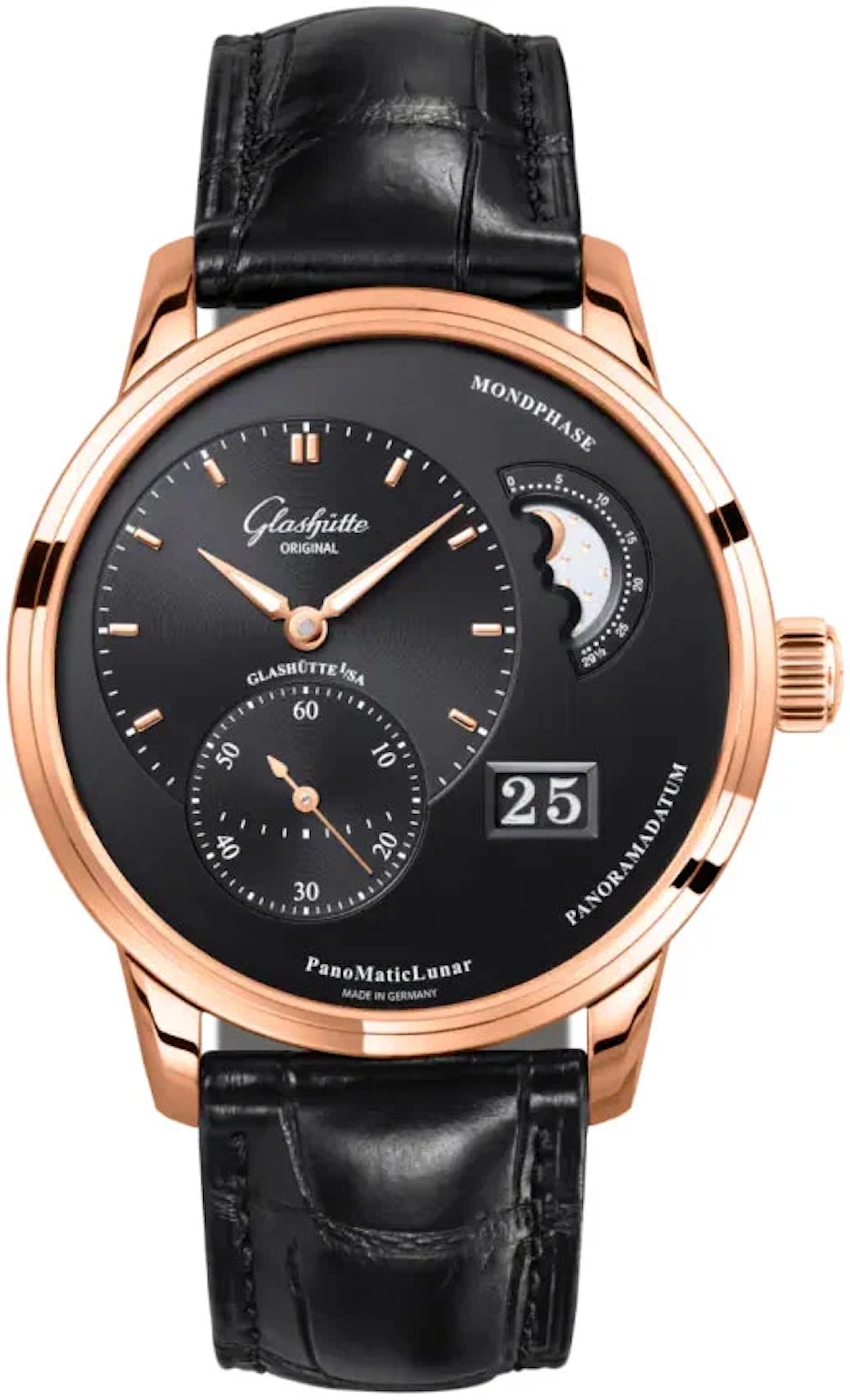 Glashütte Original PanoMaticLunar 18K Red Gold Men's Watch