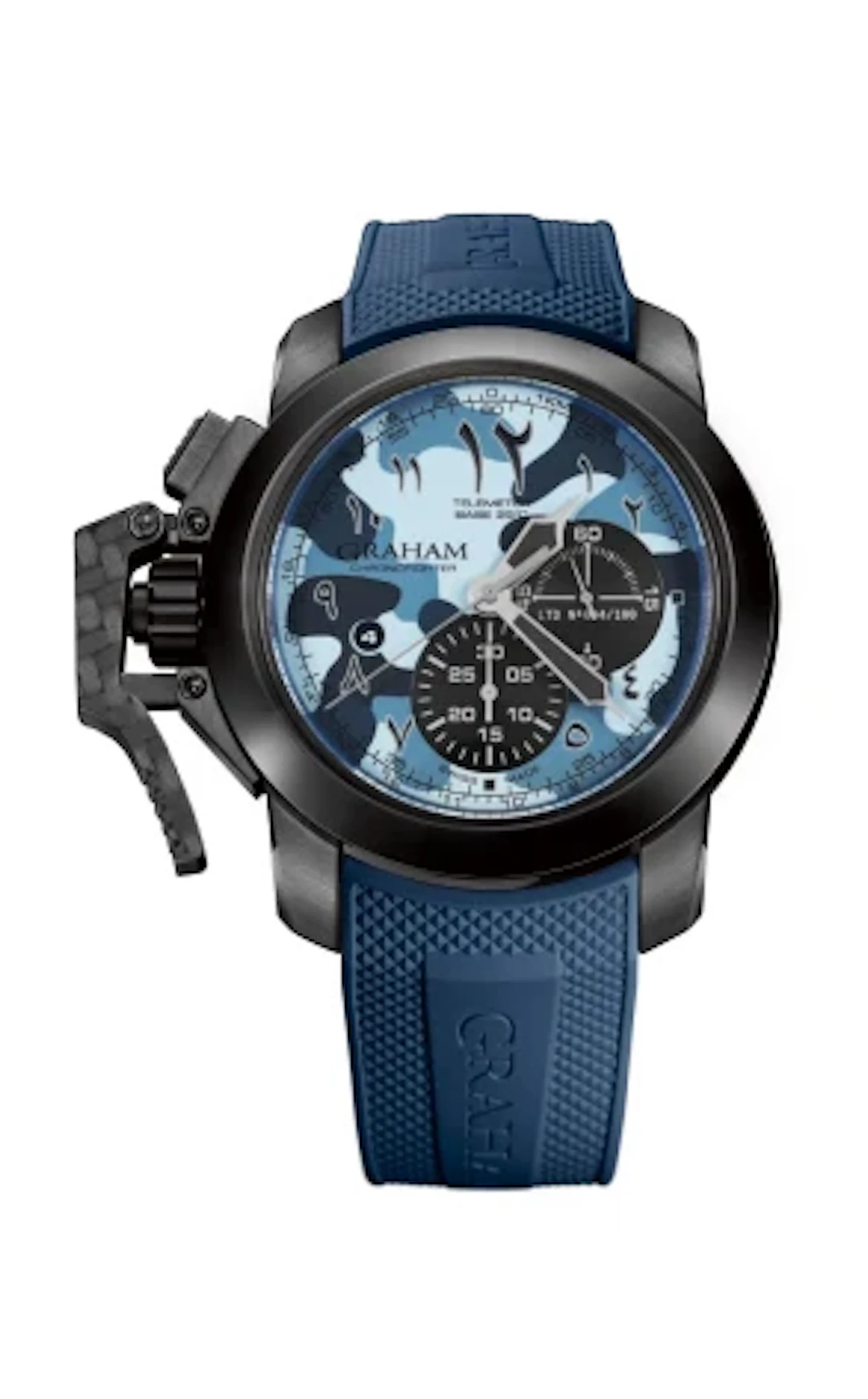 Graham Oversize Blue Camouflage Chronograph PVD Stainless steel Men's Watch
