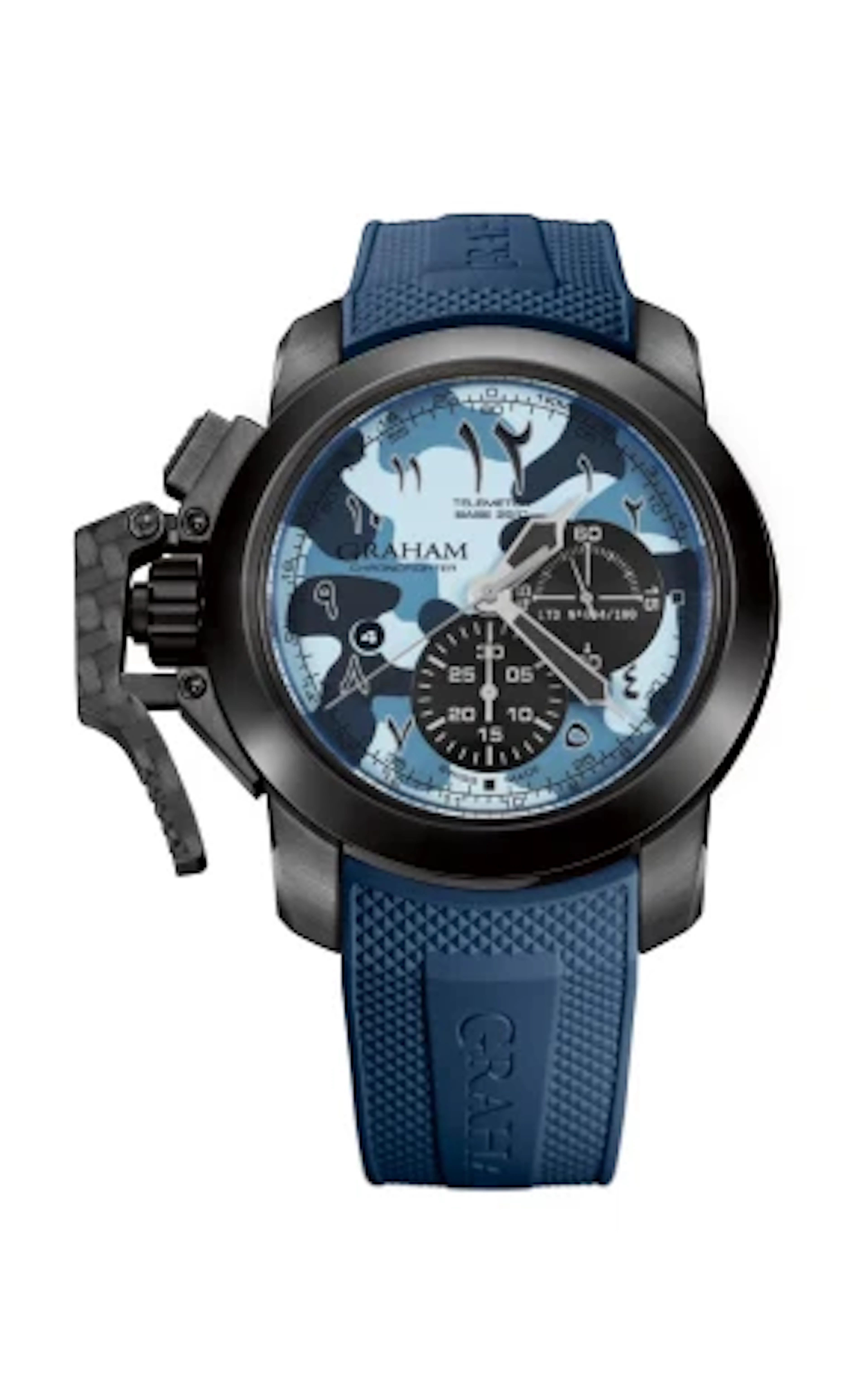 Graham Oversize Blue Camouflage Chronograph PVD Stainless steel Men's Watch