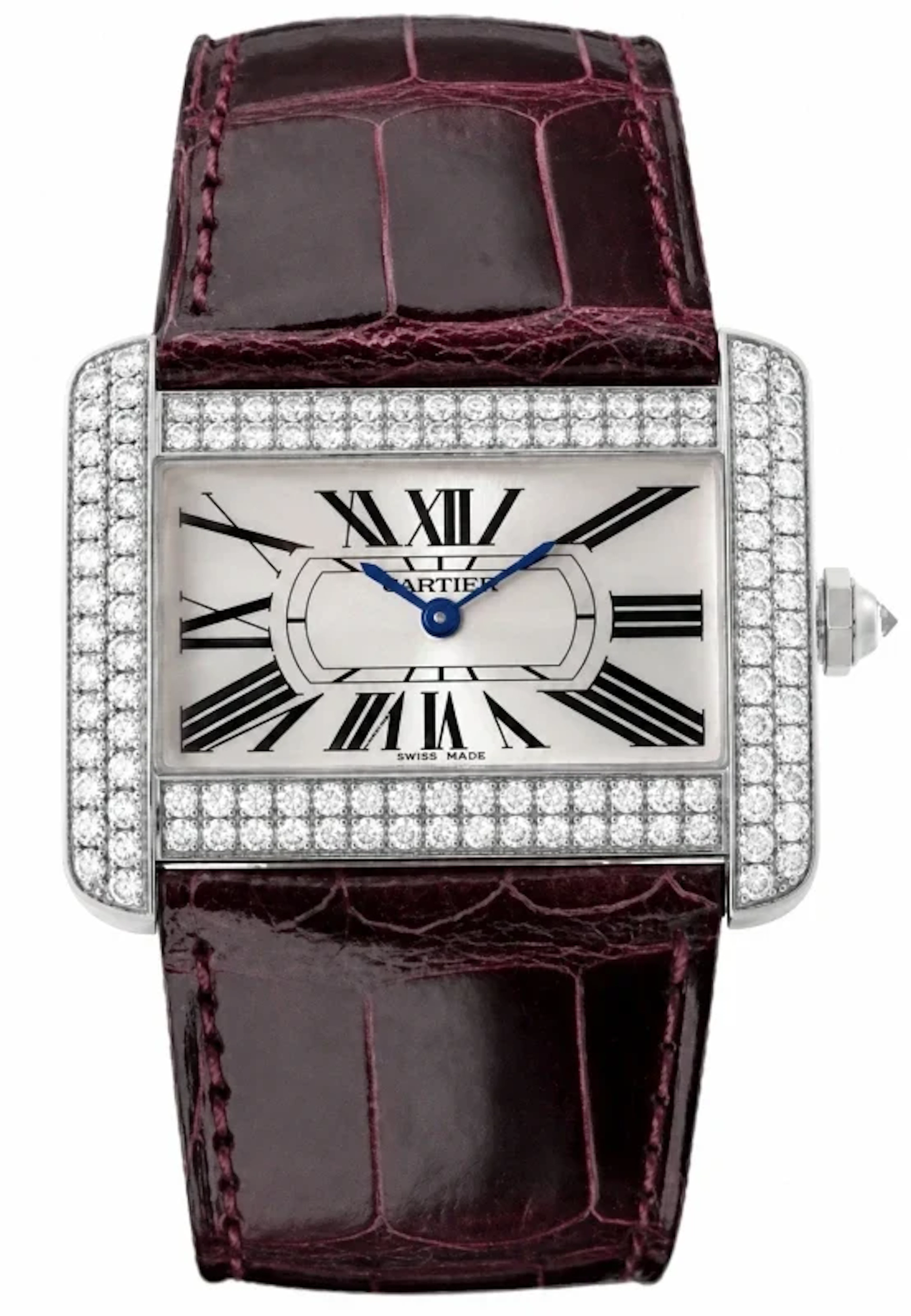 Cartier Tank Divan Large 18K White Gold Lady's Watch