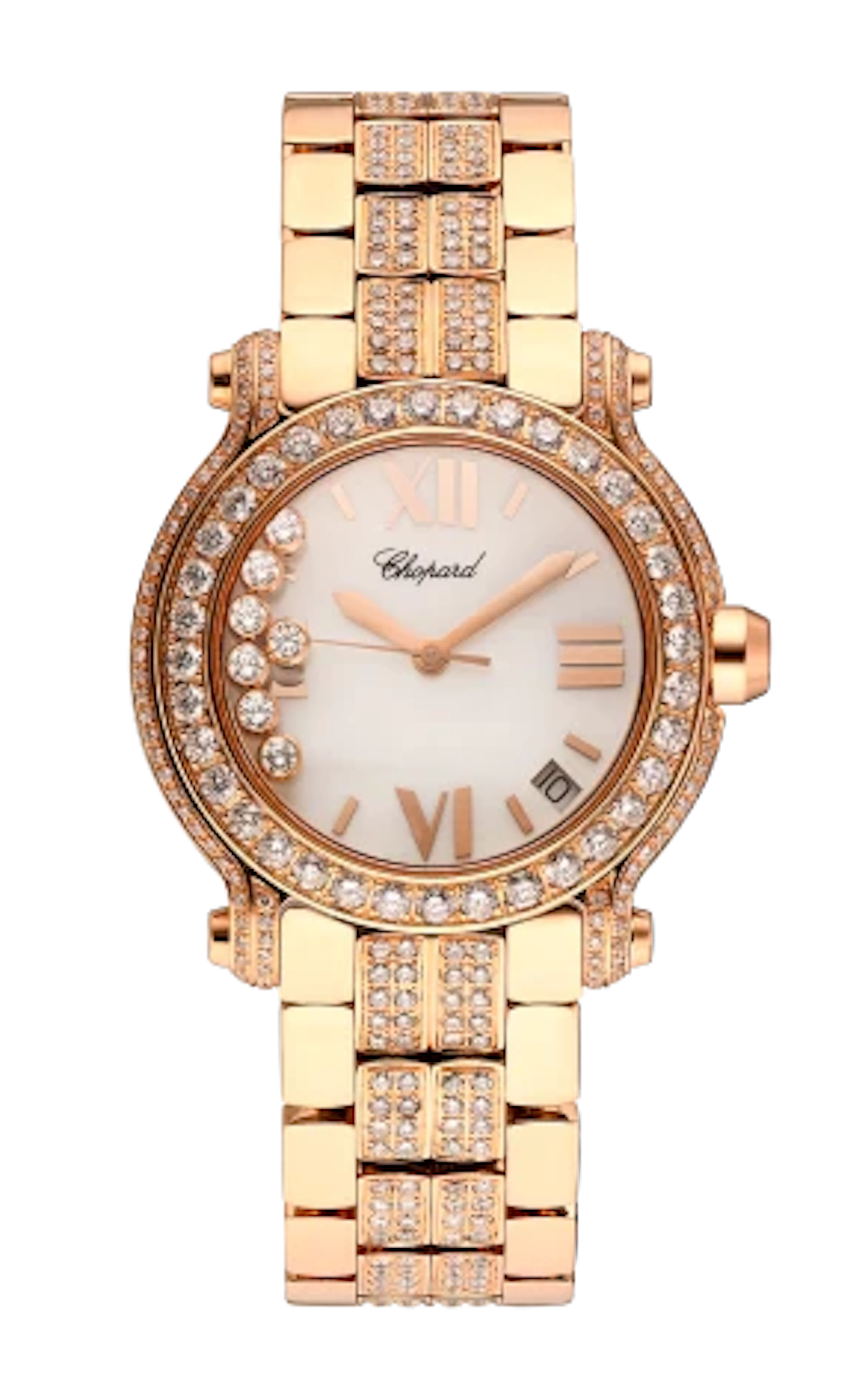 Chopard Happy Sport 18K Rose Gold & Diamonds Lady's Watch