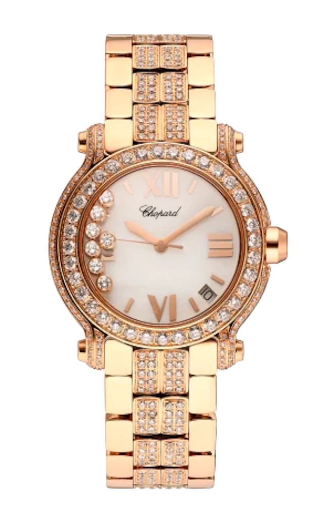 Chopard Happy Sport 18K Rose Gold & Diamonds Lady's Watch