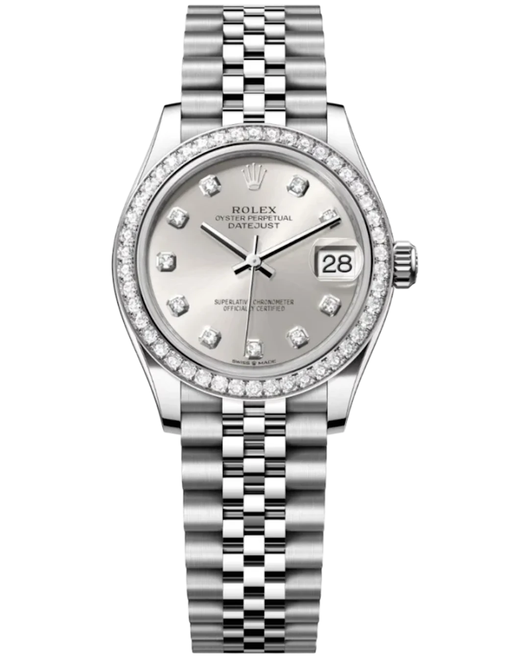 Rolex DateJust Stainless steel & 18K White Gold & Diamonds Lady's Watch