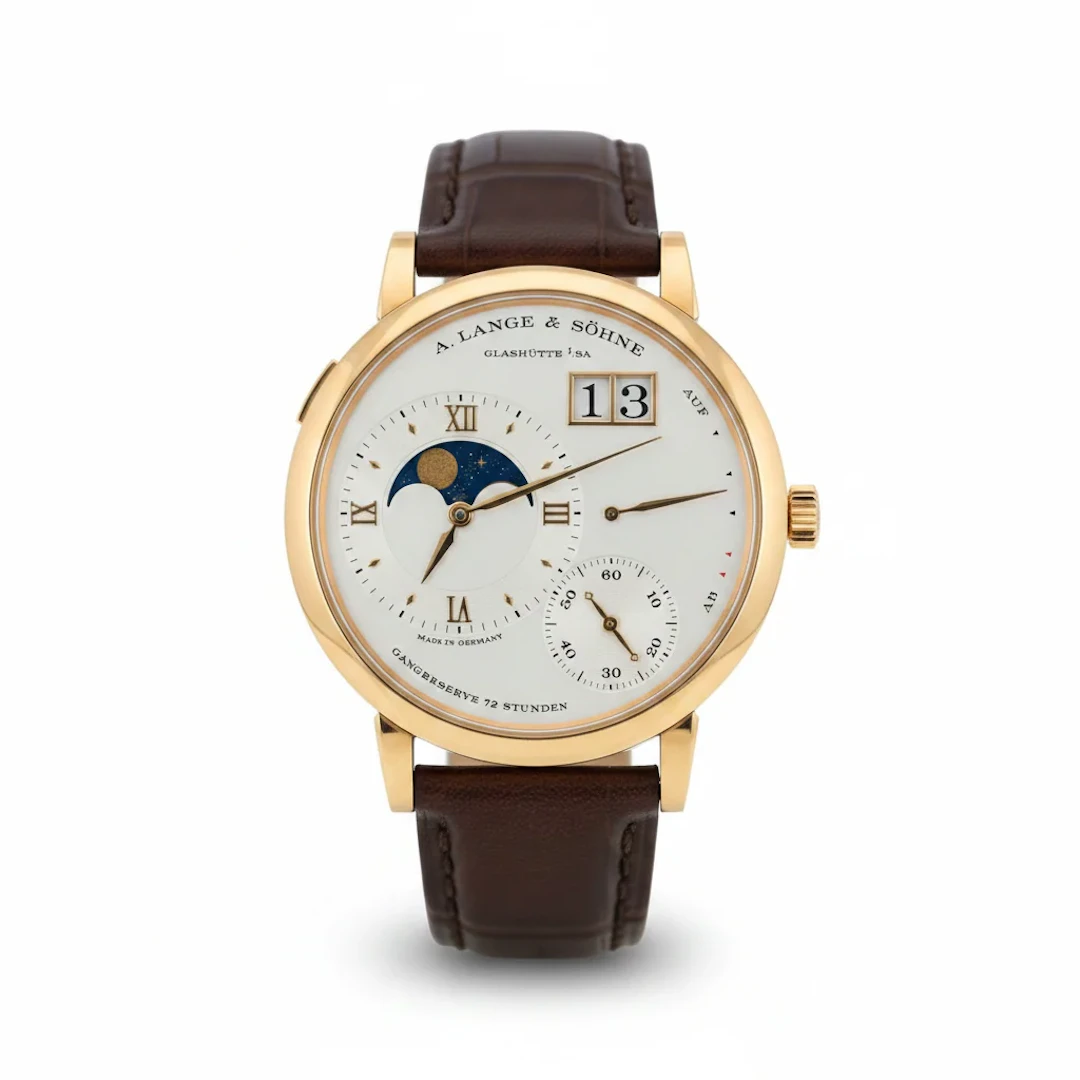 A. Lange & Söhne Grand Lange 1 Moon Phase 18k Rose Gold Watch 139.032