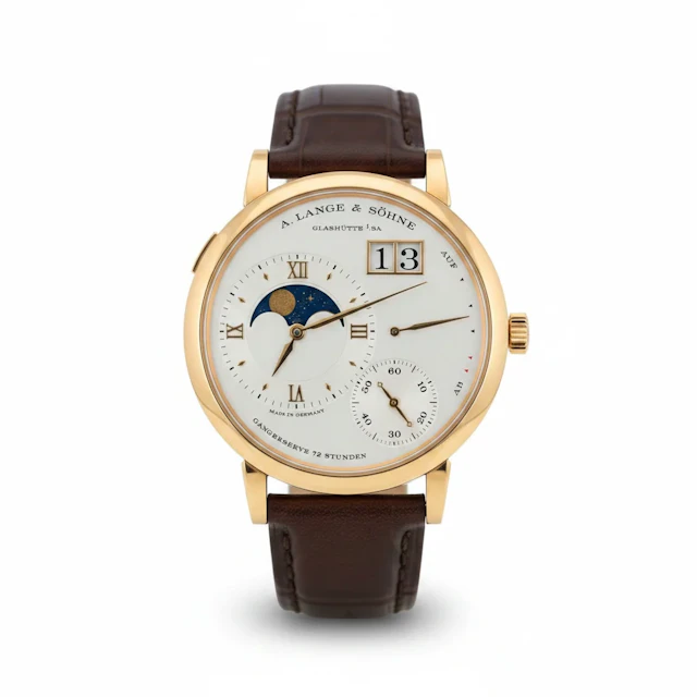 A. Lange & Söhne Grand Lange 1 Moon Phase 18k Rose Gold Watch 139.032