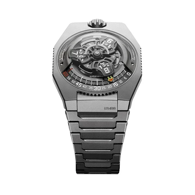 Urwerk Hunter UR-100 V Magic T Black Titanium Men's Watch
