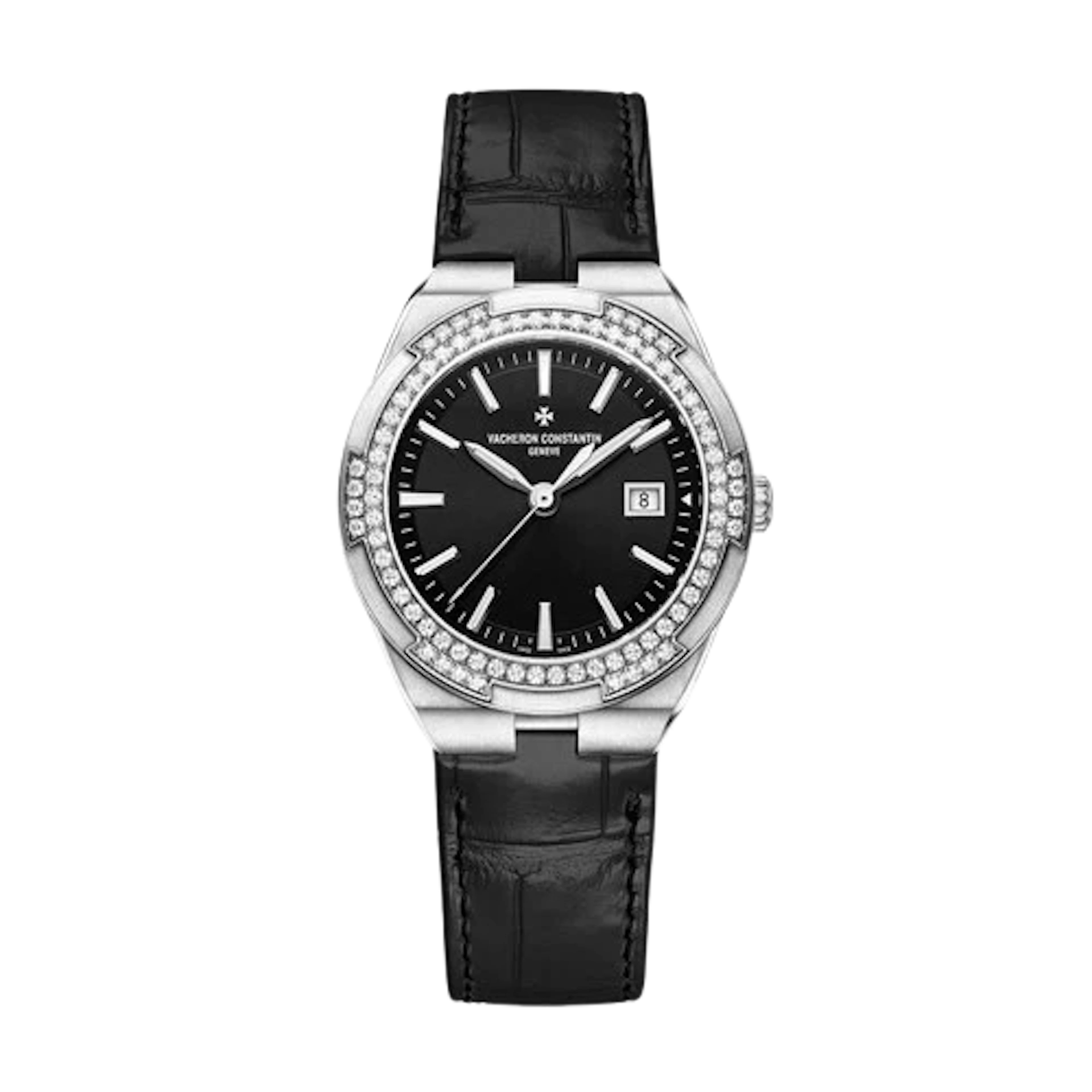 Vacheron Constantin Overseas Lady Quartz Stainless Steel Women’s Watch.