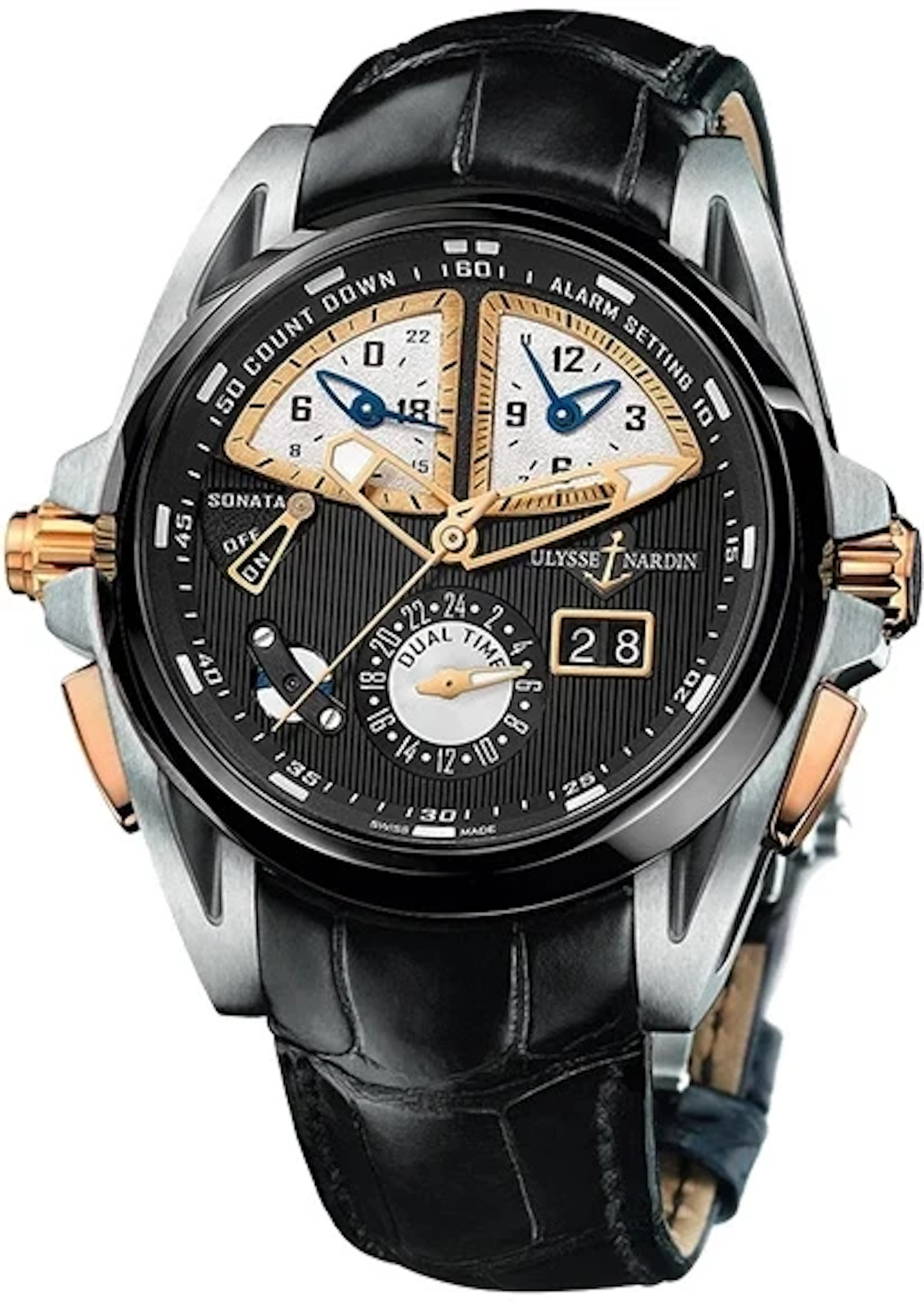 Ulysse Nardin Sonata Streamline Rose Gold, Titanium & Ceramic Men's Watch