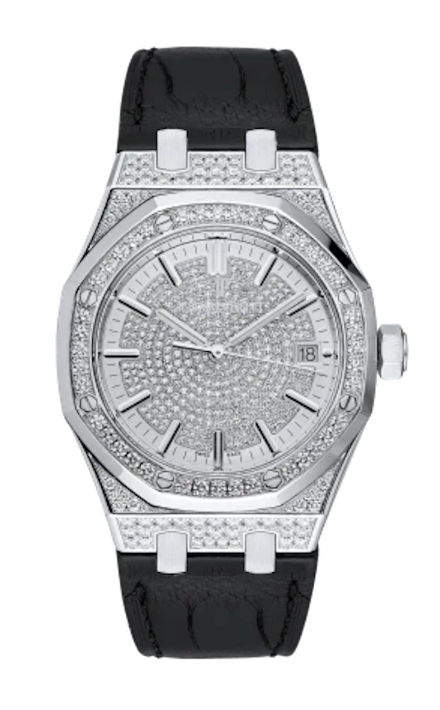 Audemars Piguet Royal Oak Chronograph 18K White Gold & Diamonds Unisex Watch
