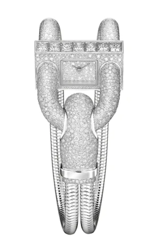 Van Cleef & Arpels Cadenas 18K White Gold & Diamonds Lady's Watch