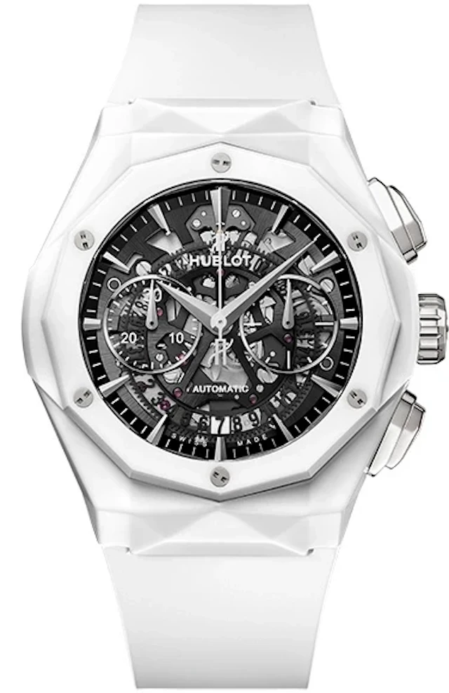 Hublot Classic Fusion Aerofusion Chronograph Orlinski White Ceramic Men's Watch