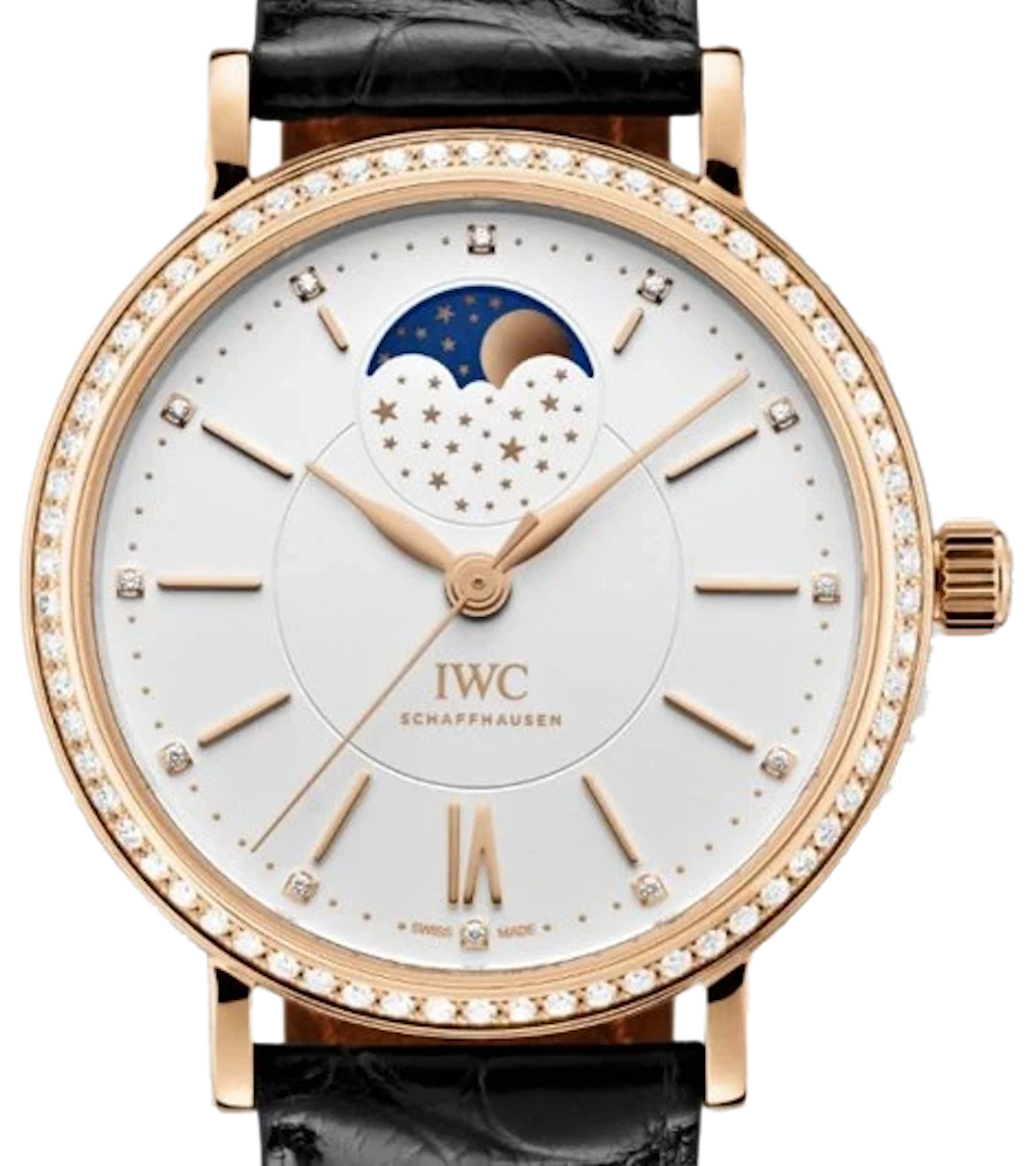 IWC Portofino Midsize Automatic Moon Phase 37 18k Rose Gold Women’s Watch