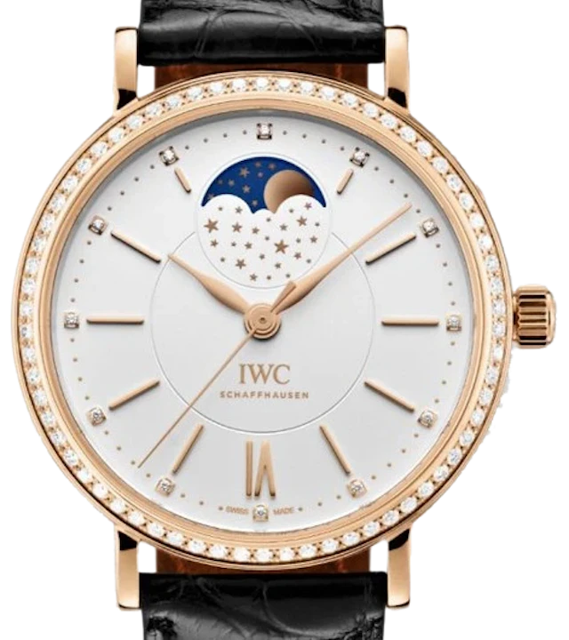 IWC Portofino Midsize Automatic Moon Phase 37 18k Rose Gold Women’s Watch
