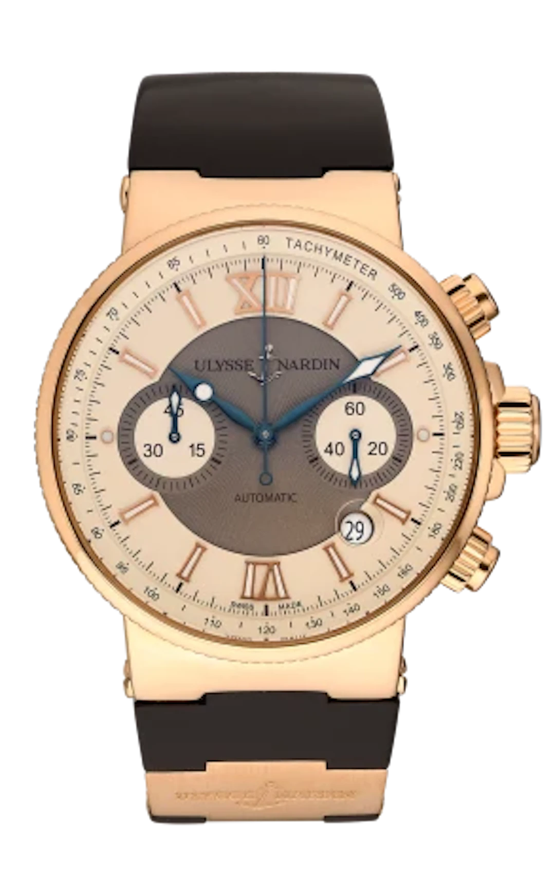 Ulysse Nardin Marine Chronograph 18K Yellow Gold Men's Watch