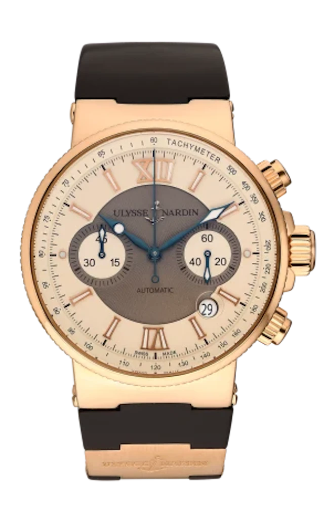 Ulysse Nardin Marine Chronograph 18K Yellow Gold Men's Watch