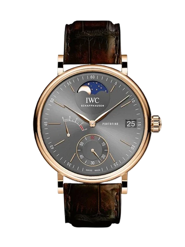 IWC Portofino Hand-Wound Moon Phase 18K Rose Gold Men’s Watch