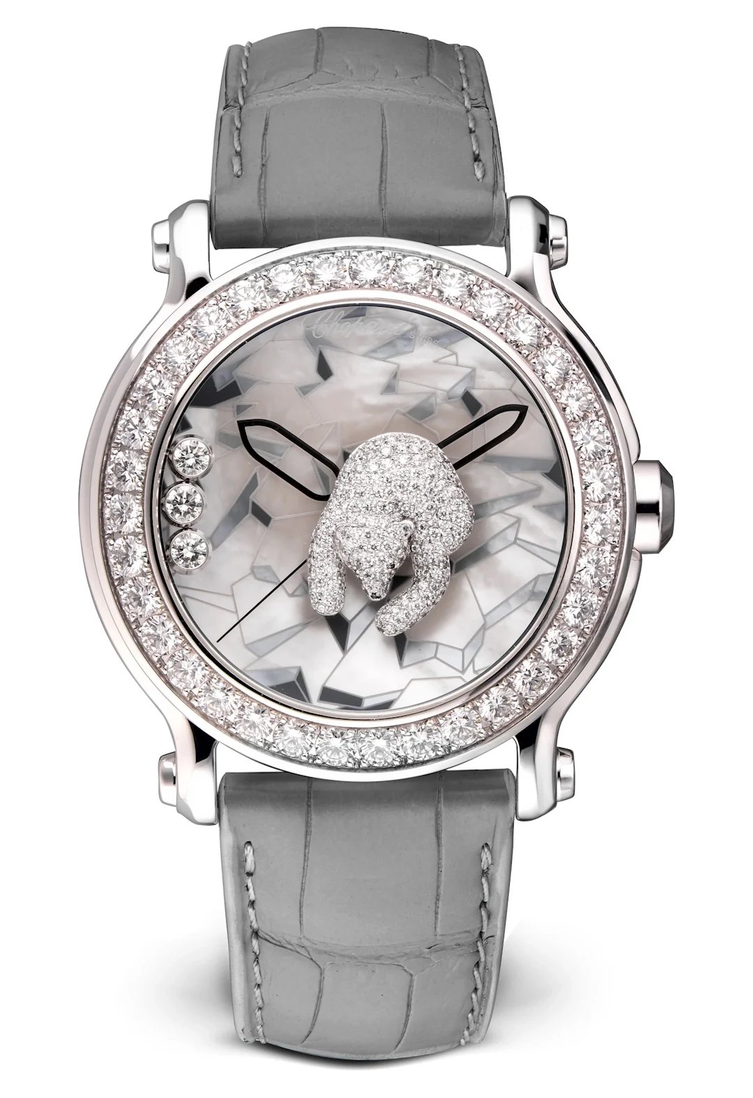 Chopard Happy Sport Animal World XL 18K White gold & Diamonds Lady's Watch