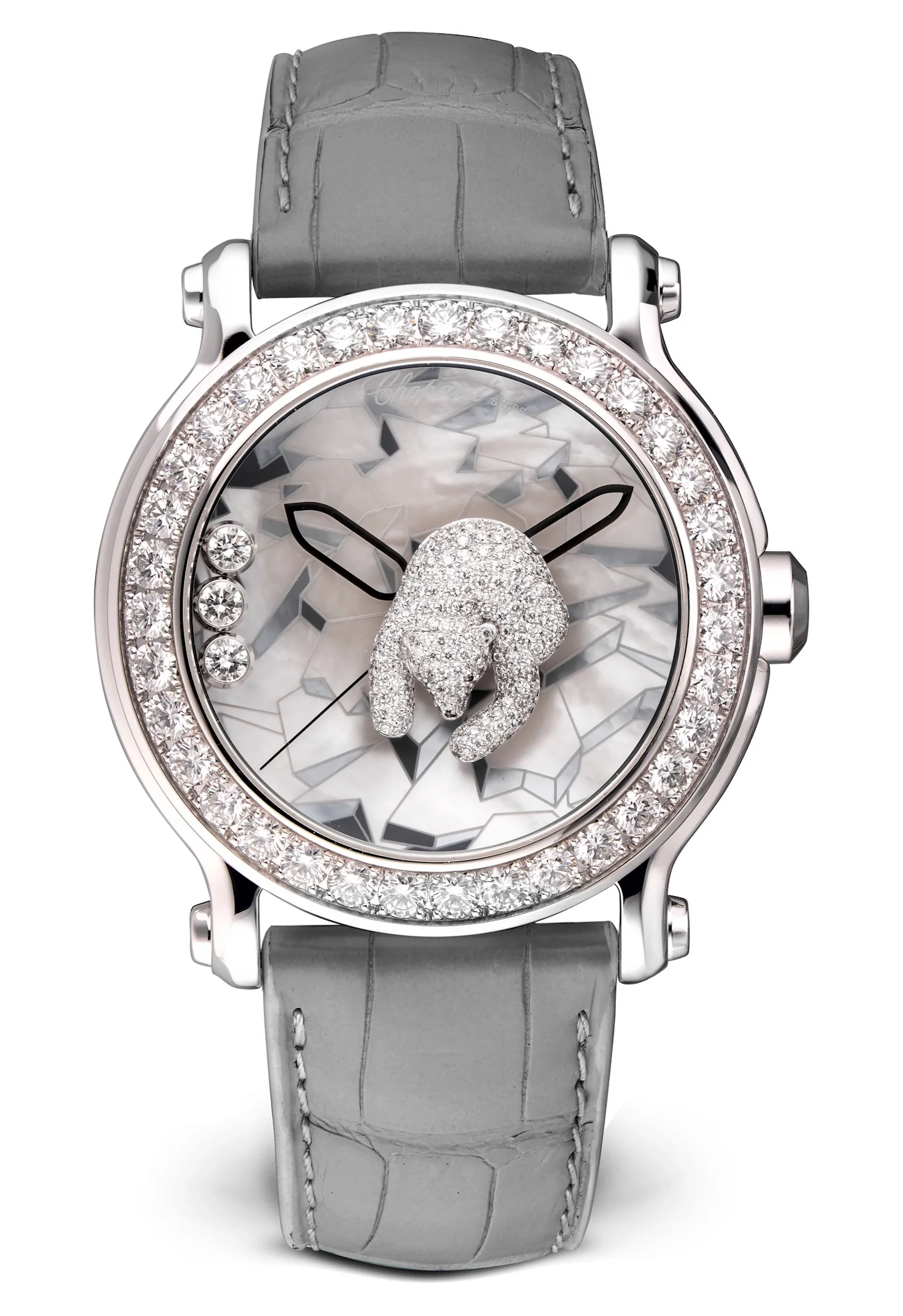 Chopard Happy Sport Animal World XL 18K White gold & Diamonds Lady's Watch
