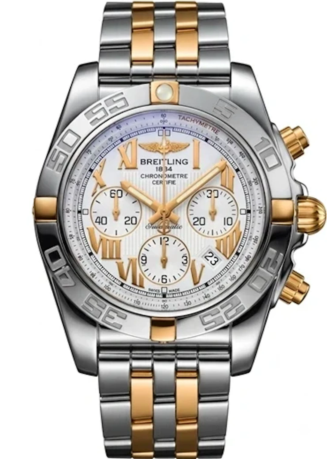 Breitling Chronomat Stainless Steel & 18k Rose Gold Men's Watch I