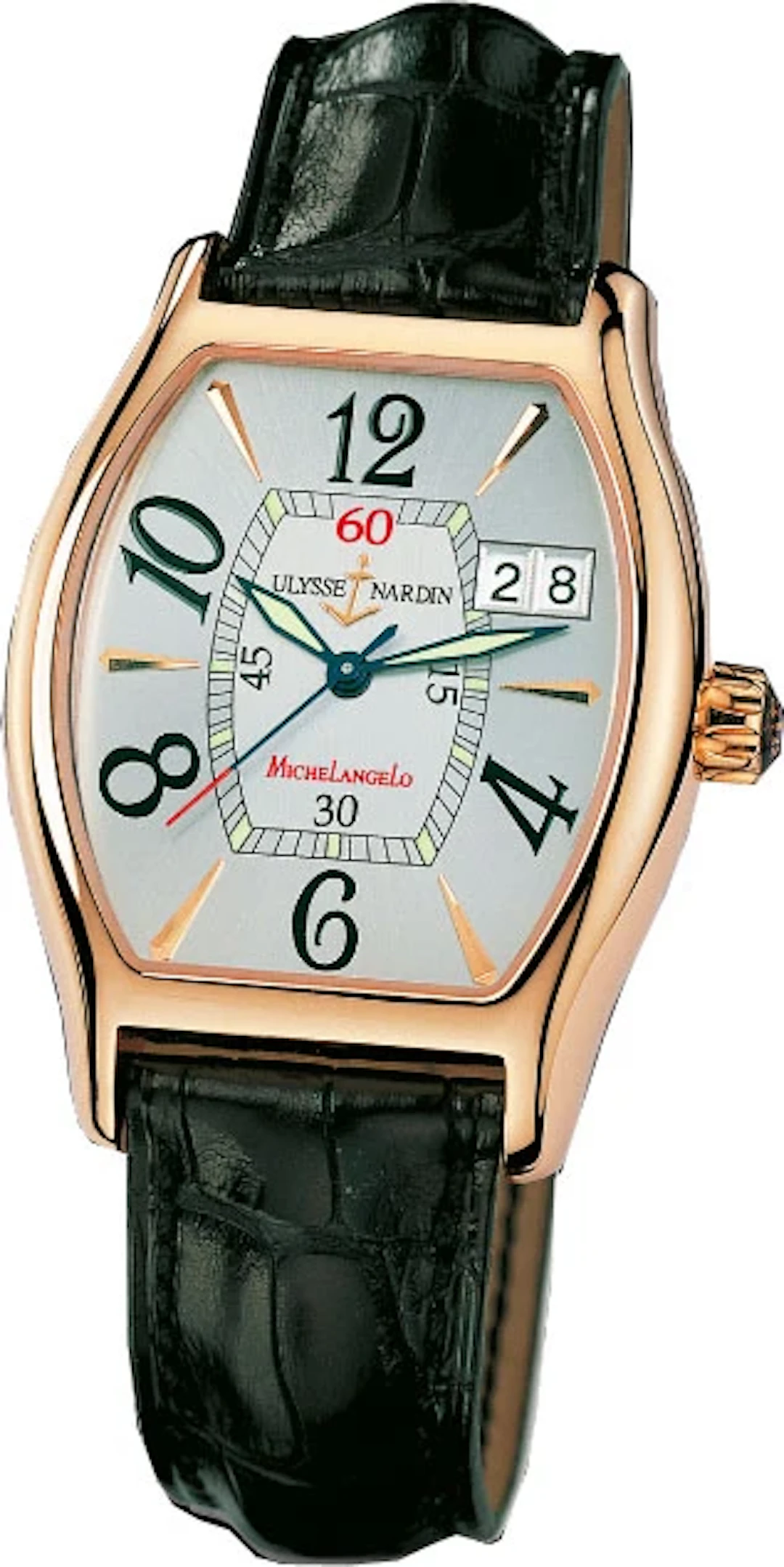 Ulysse Nardin Michelangelo Big Date 18K Rose Gold Men's Watch