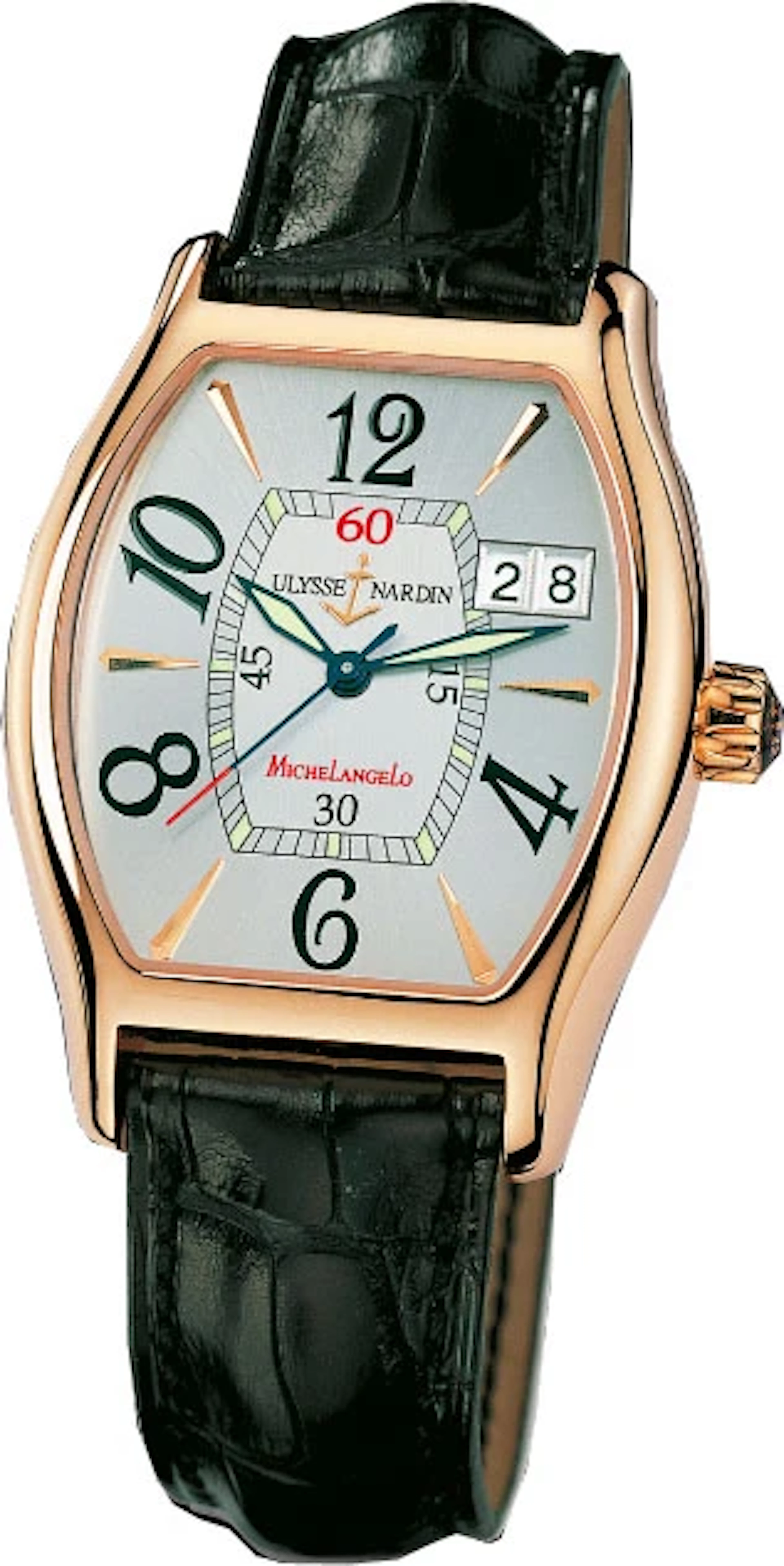 Ulysse Nardin Michelangelo Big Date 18K Rose Gold Men's Watch