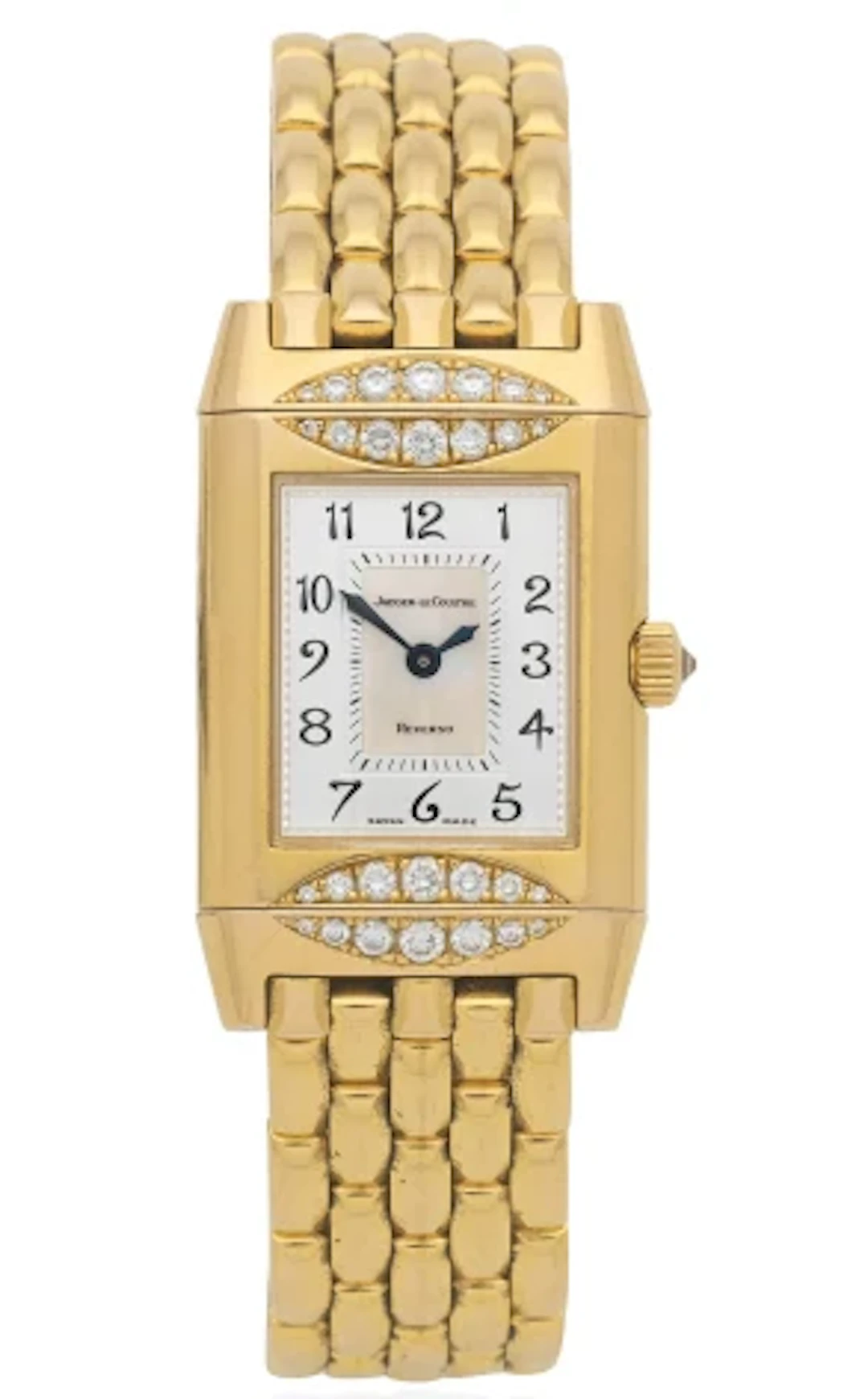 Jaeger-LeCoultre Reverso Duetto 18K Yellow Gold & Diamonds Lady's Watch