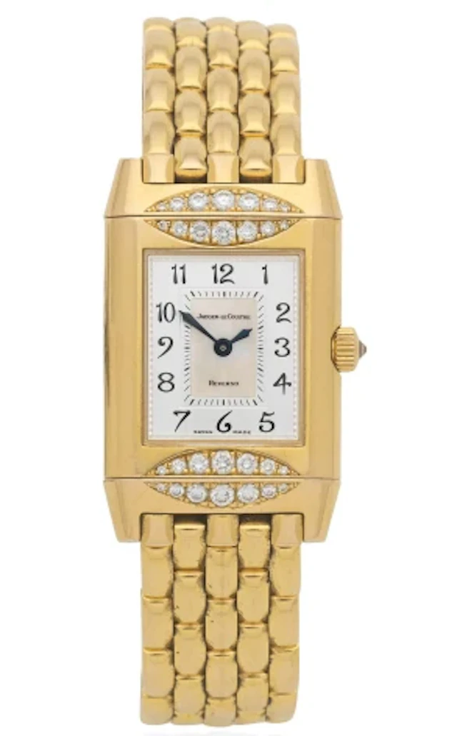 Jaeger-LeCoultre Reverso Duetto 18K Yellow Gold & Diamonds Lady's Watch