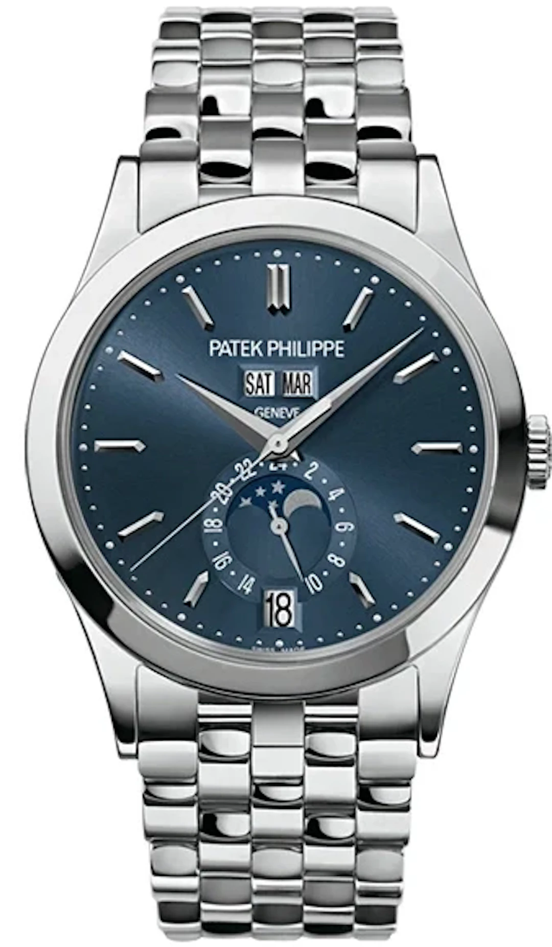 Patek Philippe Complications Annual Calendar 18K White Gold Men's Watch