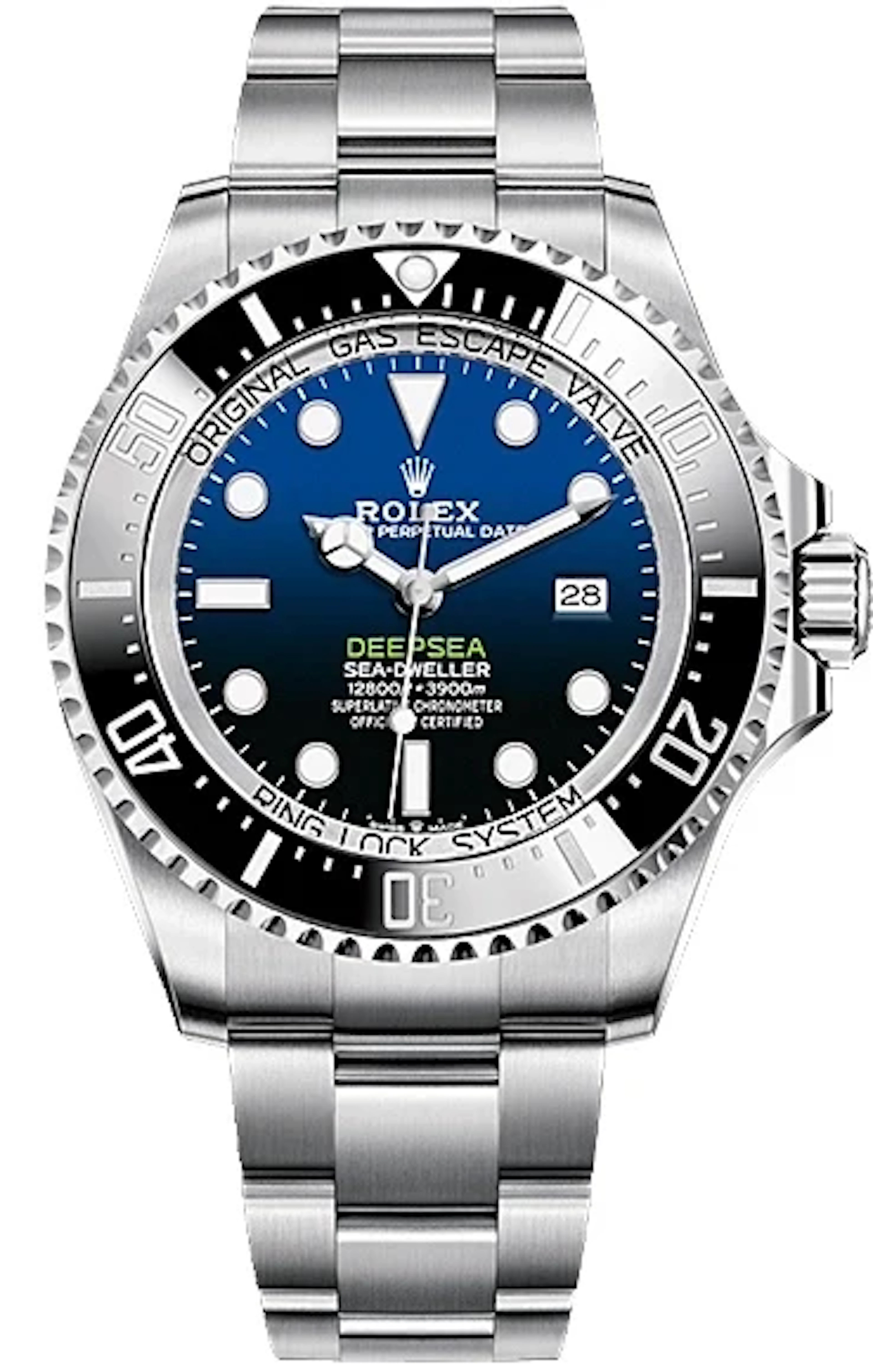 Rolex Deepsea D -BLUE DIAL Stainless Steel Men's Watch