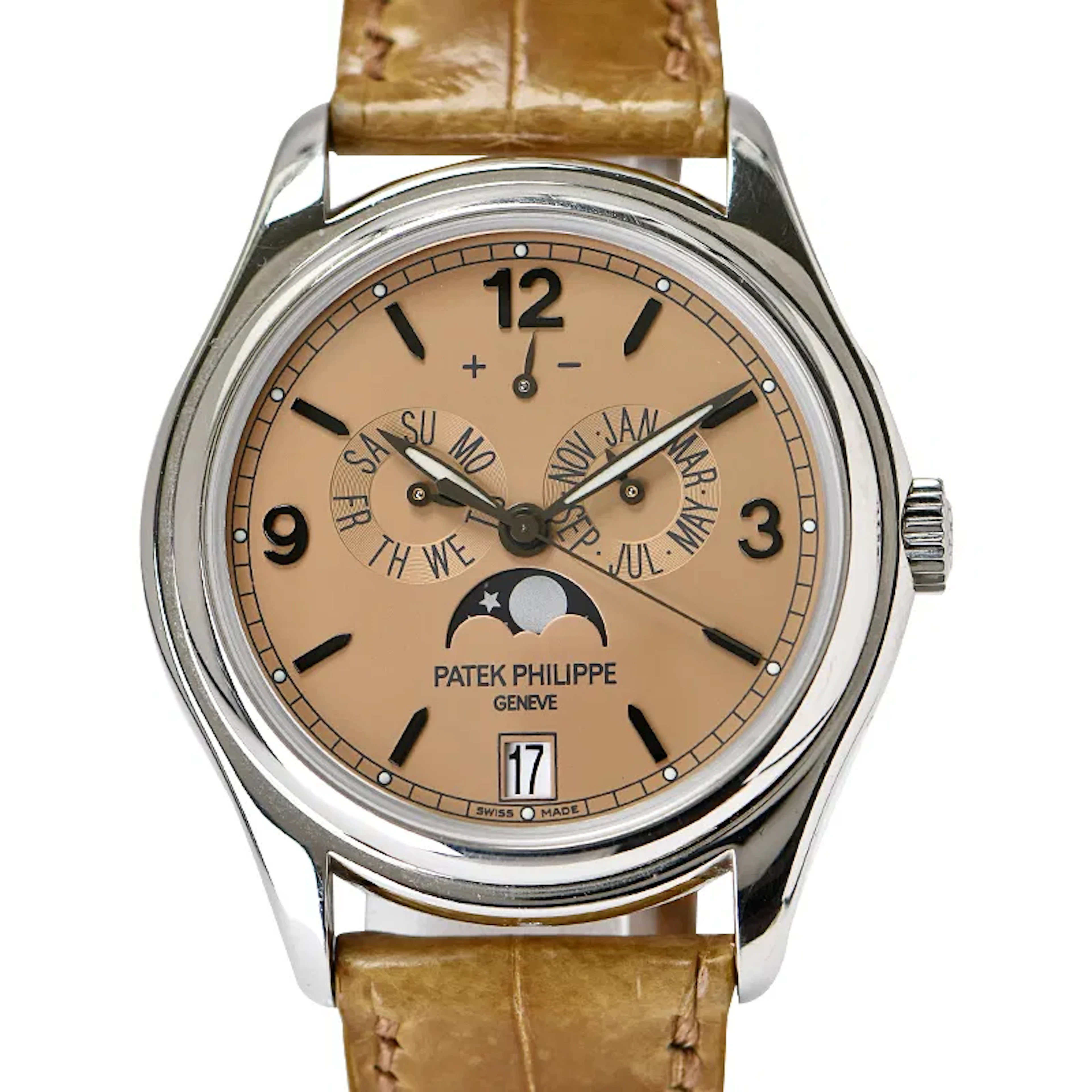 Patek Philippe Complicated Watches Annual Calendar Platinum Men's Watch