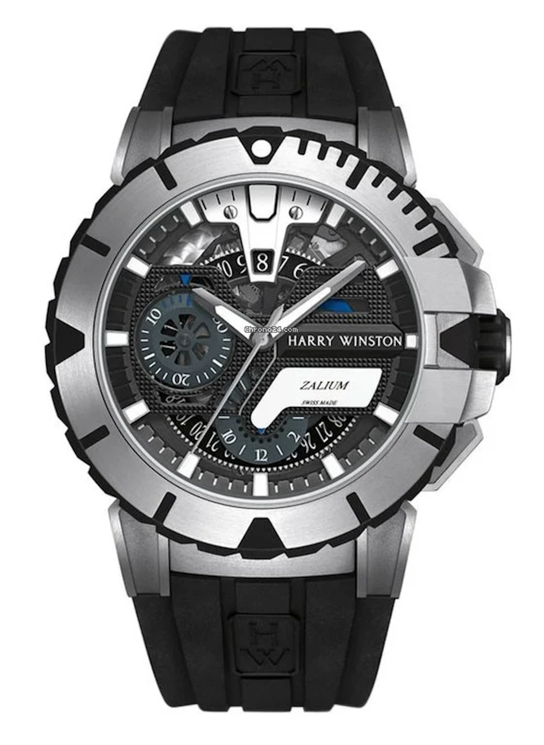 Harry Winston Ocean Sport Chronograph Limited Edition Zalium Rubber Men`s Watch