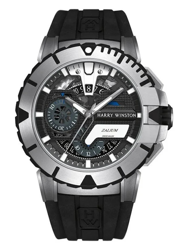 Harry Winston Ocean Sport Chronograph Limited Edition Zalium Rubber Men`s Watch