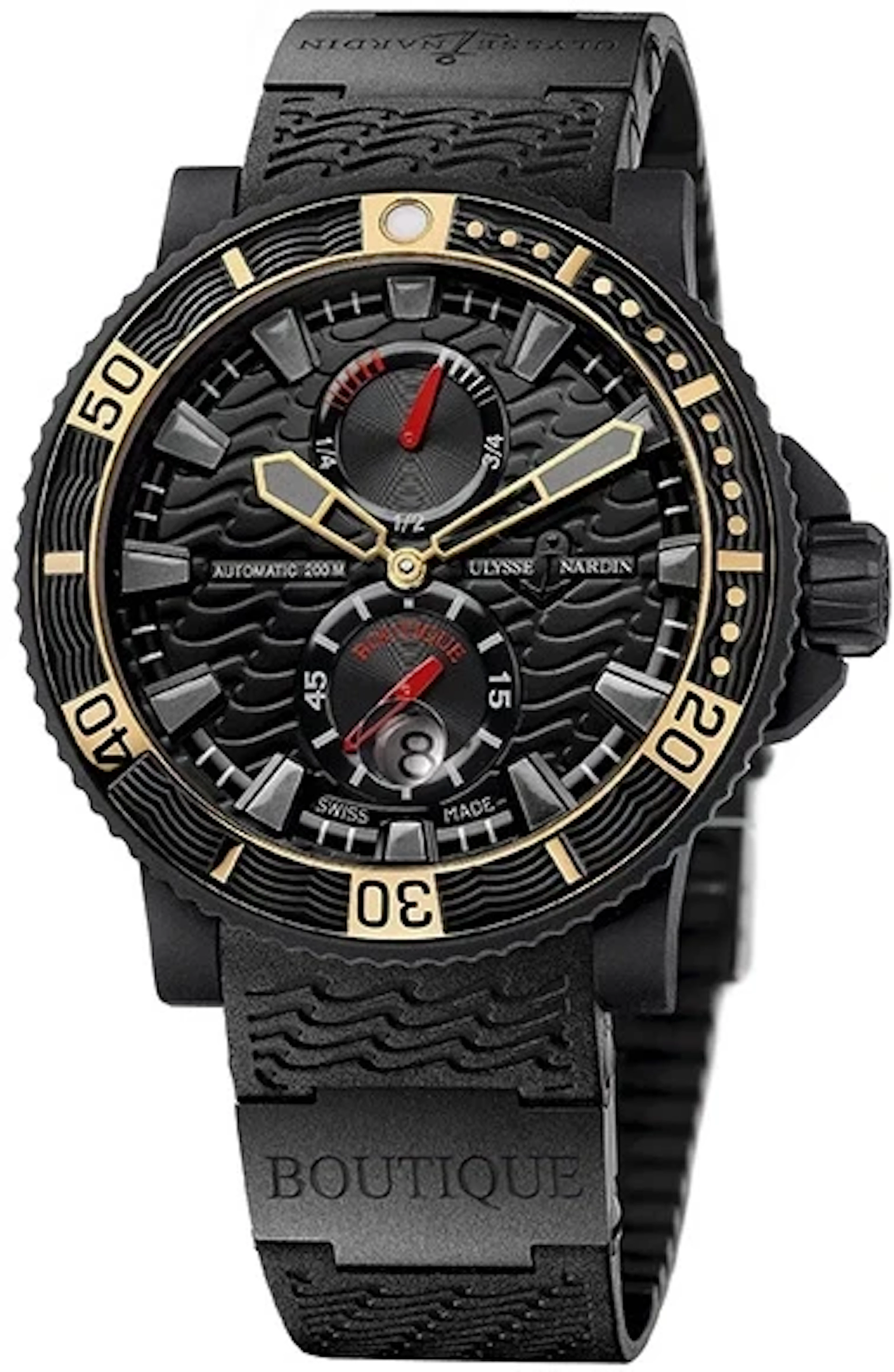 Ulysse Nardin Marine Diver Maxi Boutique 2011 Stainless steel & Rubber