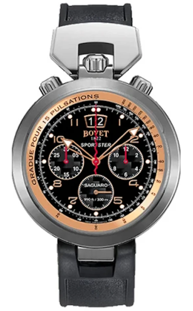 Bovet Sportster Saguaro Chronograph Stainless steel & 18 Rose Gold Men's Watch