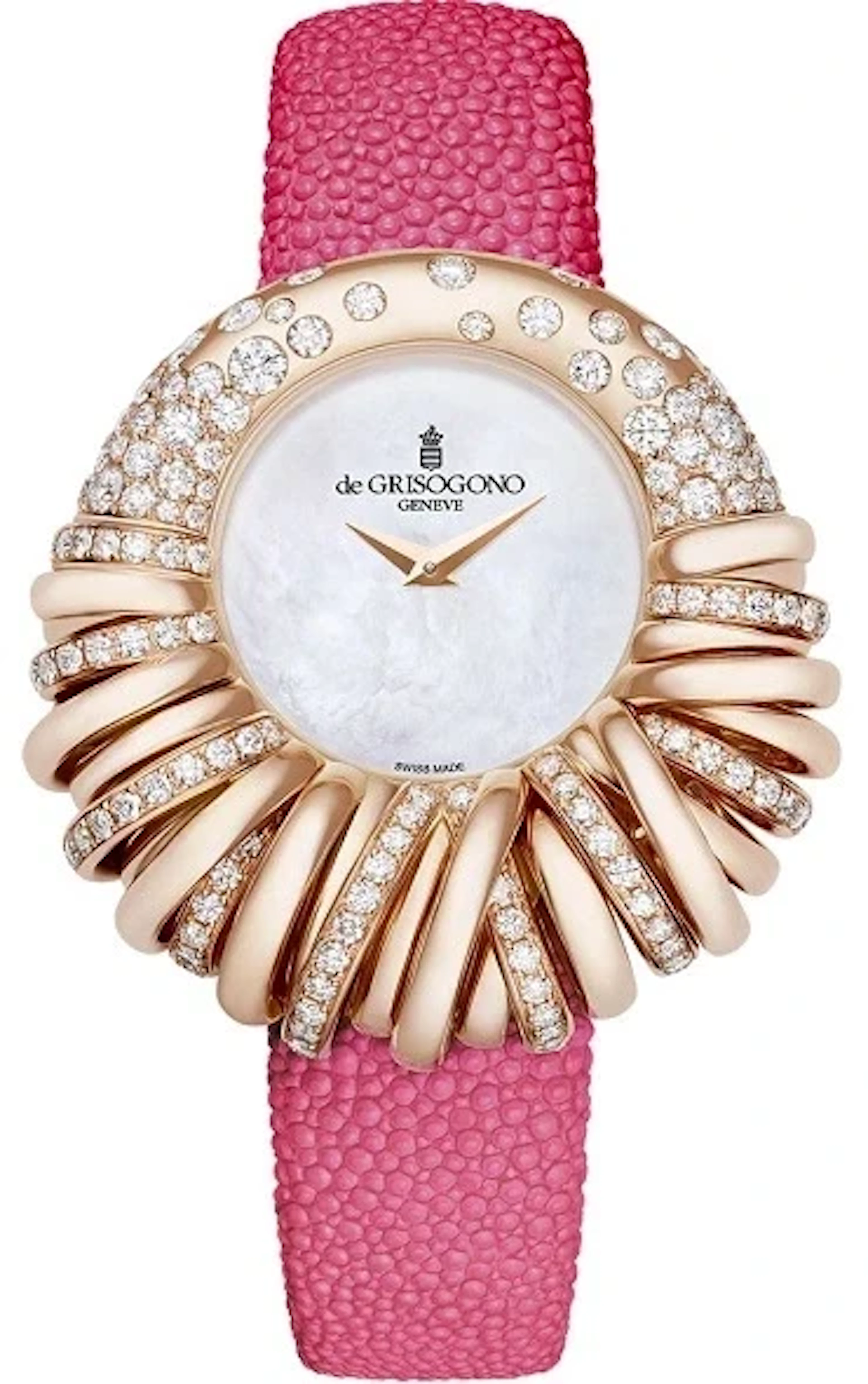 De grisogono Allegra 18K Rose Gold & Diamonds Lady's Watch