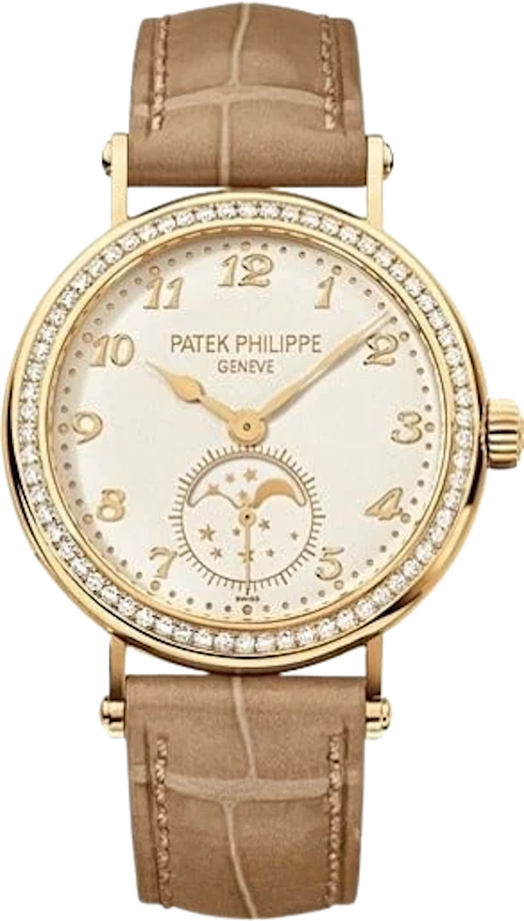 Patek Philippe Calatrava Moon Phase 18K Yellow Gold Ladies’ Watch