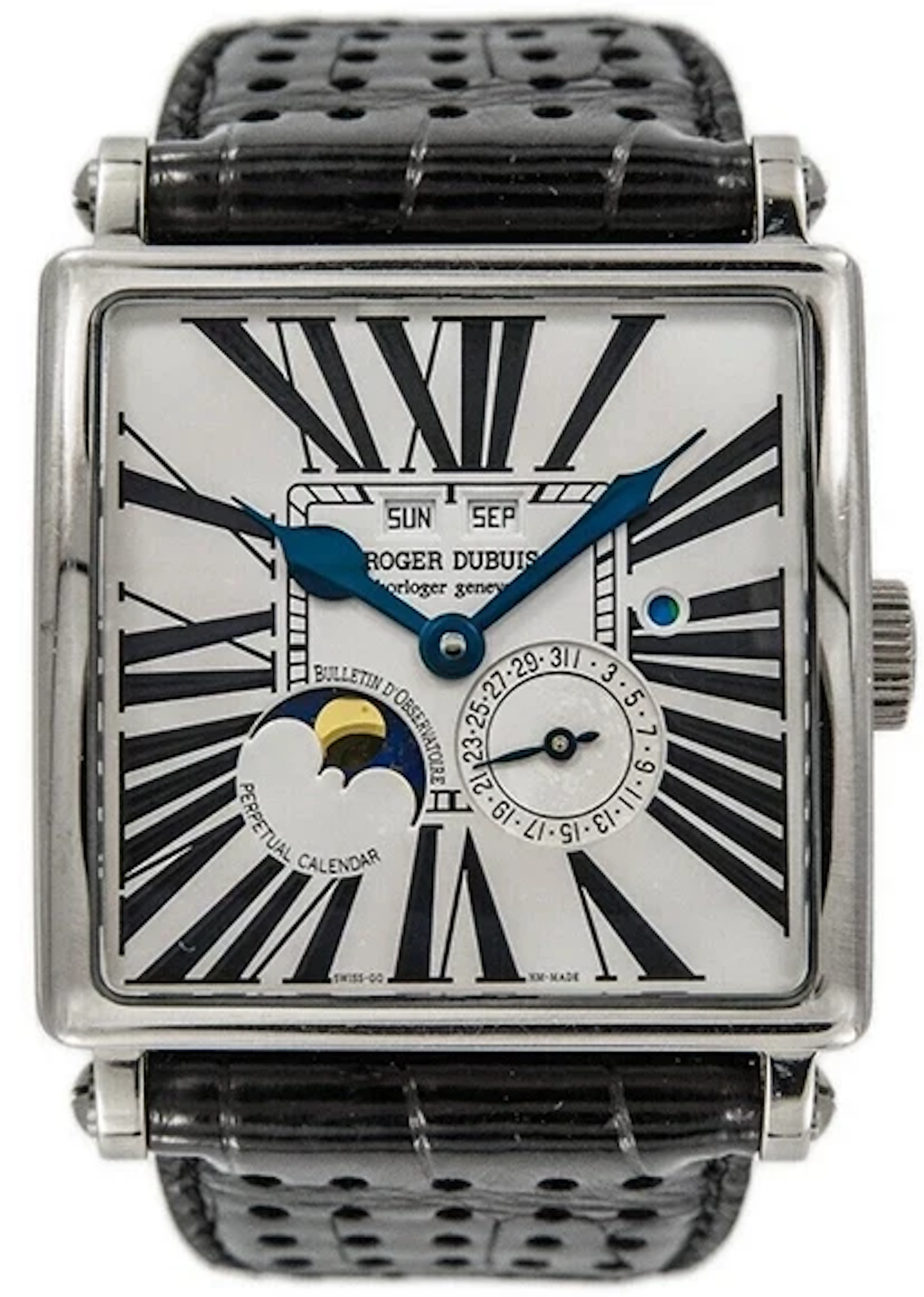 Roger Dubuis Perpetual Calendar 18K White Gold Men's Watch