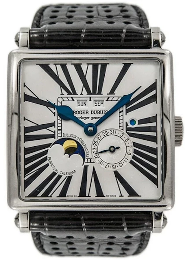 Roger Dubuis Perpetual Calendar 18K White Gold Men's Watch