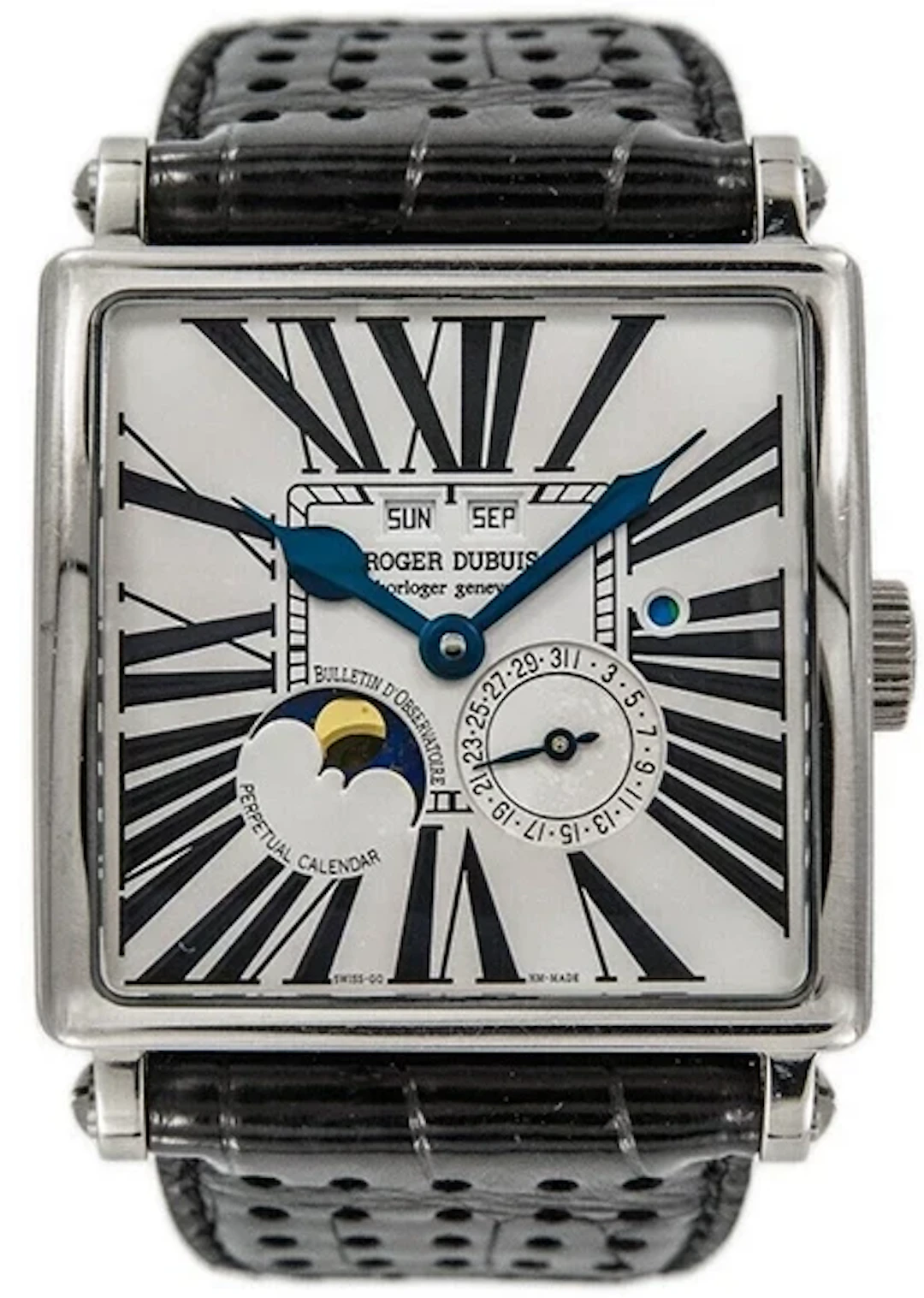 Roger Dubuis Perpetual Calendar 18K White Gold Men's Watch