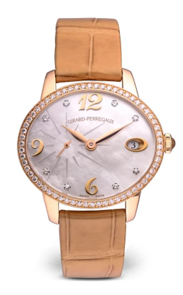 Girard Perregaux Cat`s Eye 18K Rose Gold & Diamonds Lady's Watch